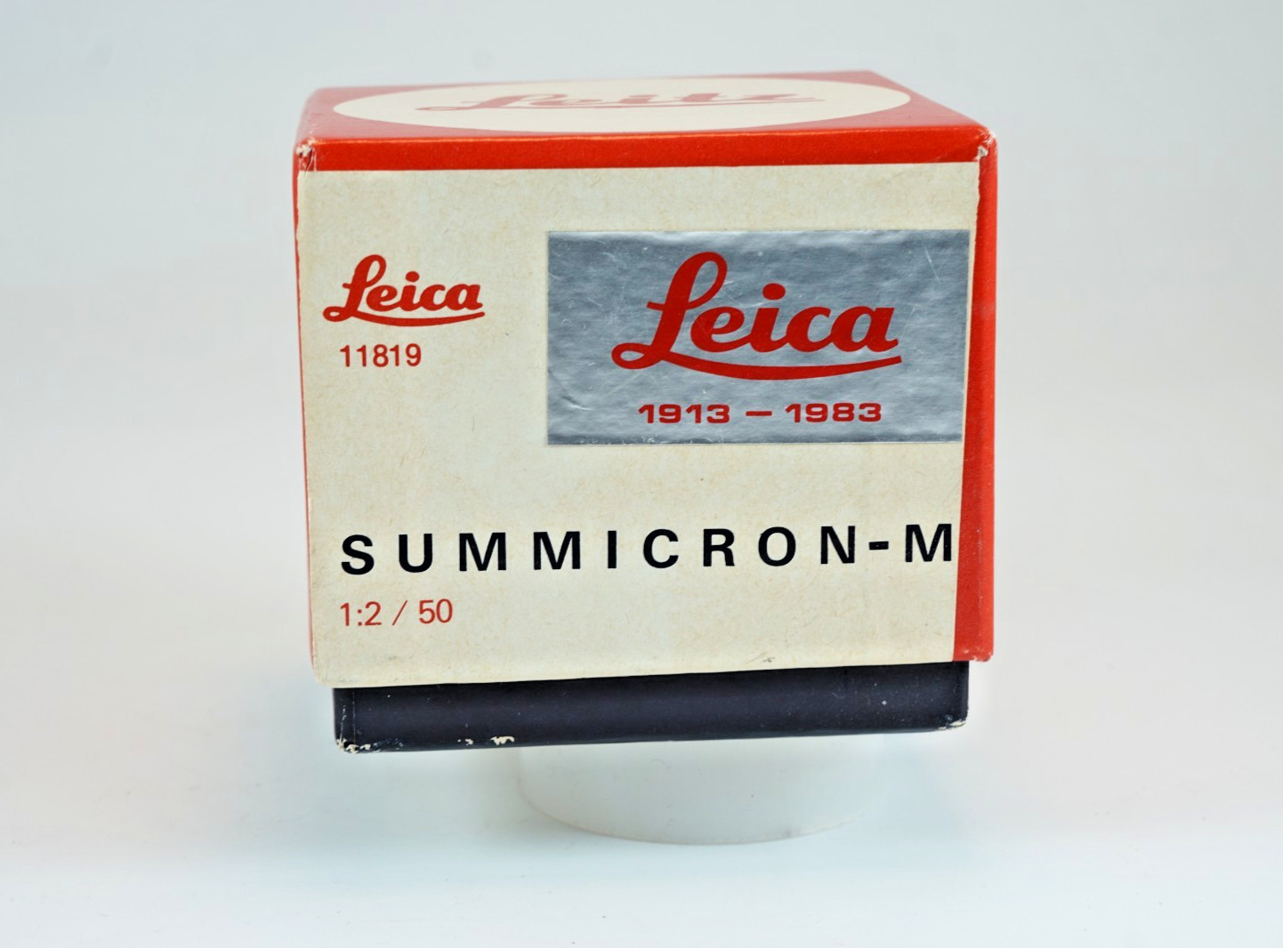 Vintage Leitz Leica Wetzlar Summicron R 50mm F2 BOX and Rear Lens Cap ONLY