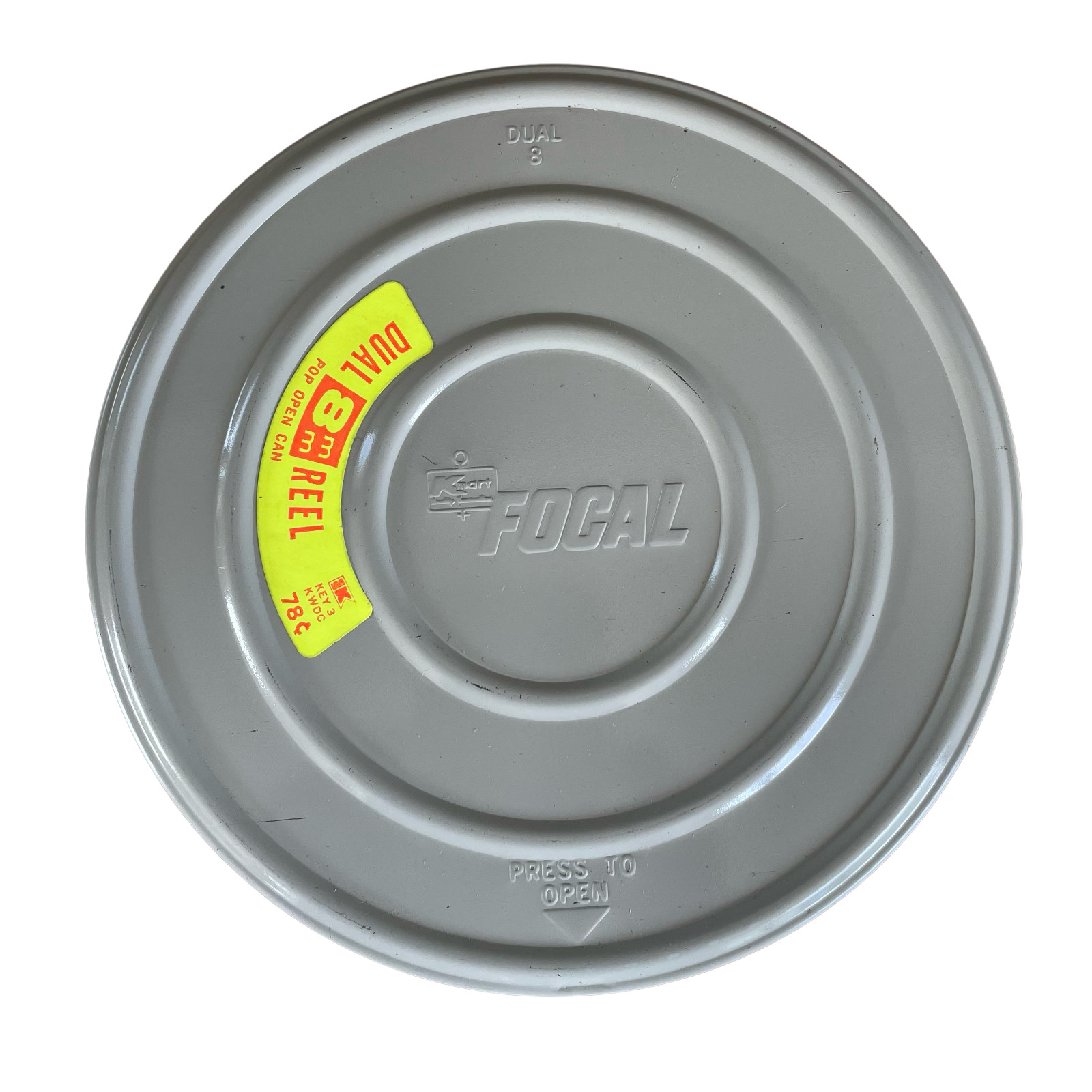 7 inch 400 Foot KMART Brand Dual 8mm Film Canister with Reel