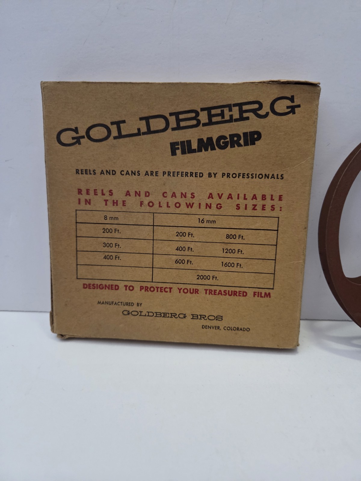 Vintage NEW Old Stock Goldberg Filmgrip 8mm Reel 200’