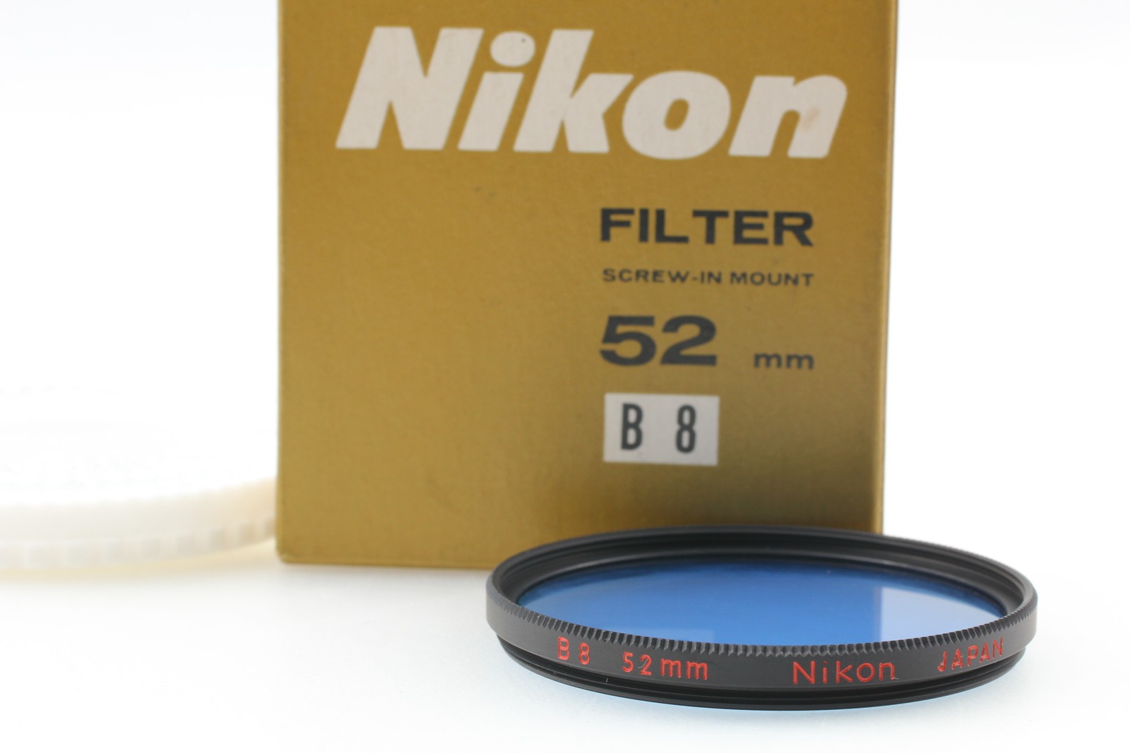 [Unused] Nikon 52mm Blue Filter B 8 From JAPAN