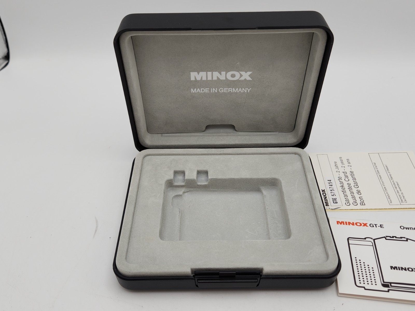 Box ONLY – Minox 35 GT-E Plastic Display Case for Subminiature Camera Germany