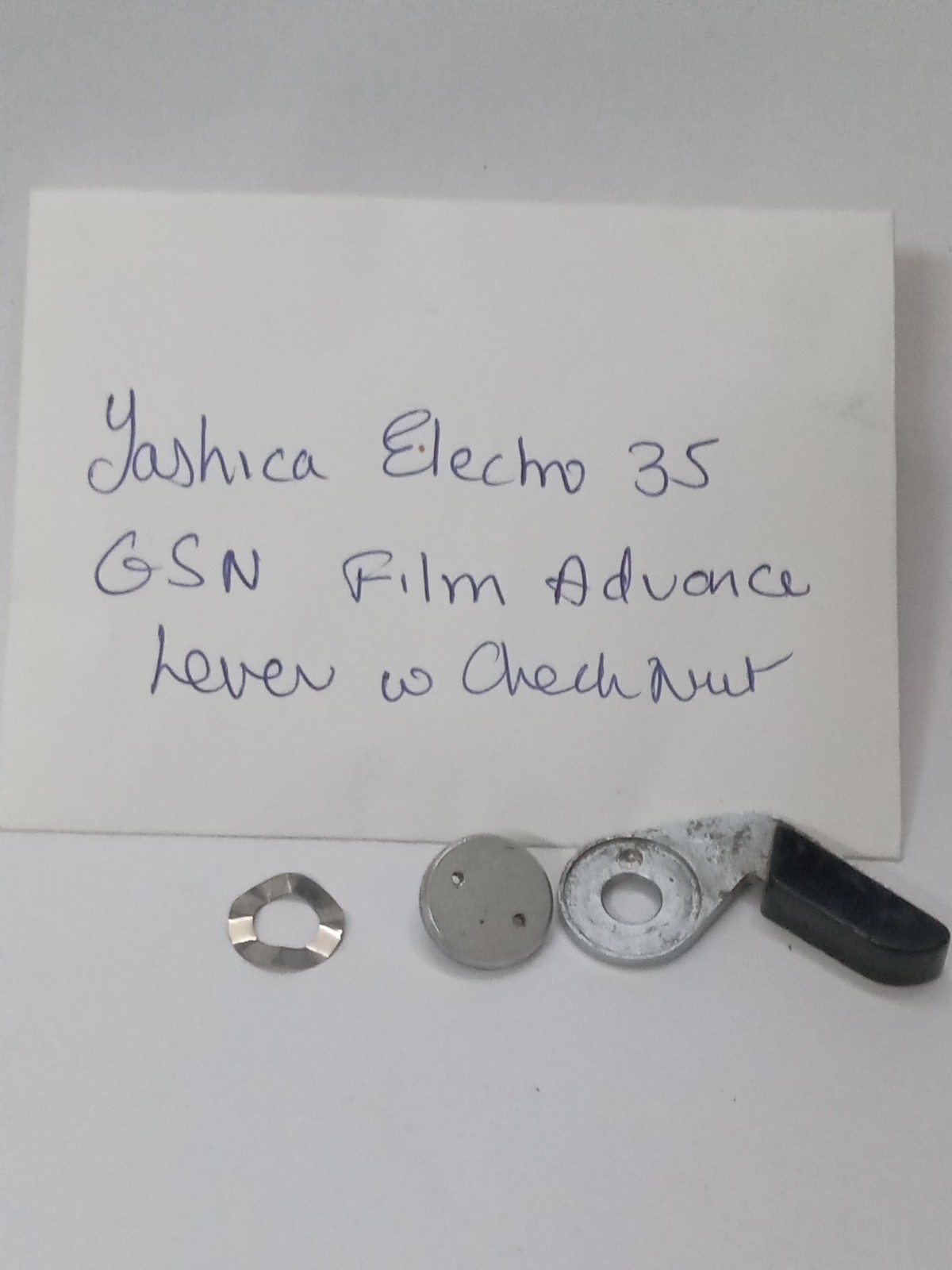 Yashica Electro 35 GSN Film Advance Lever W Checknut, Original Used Part Good