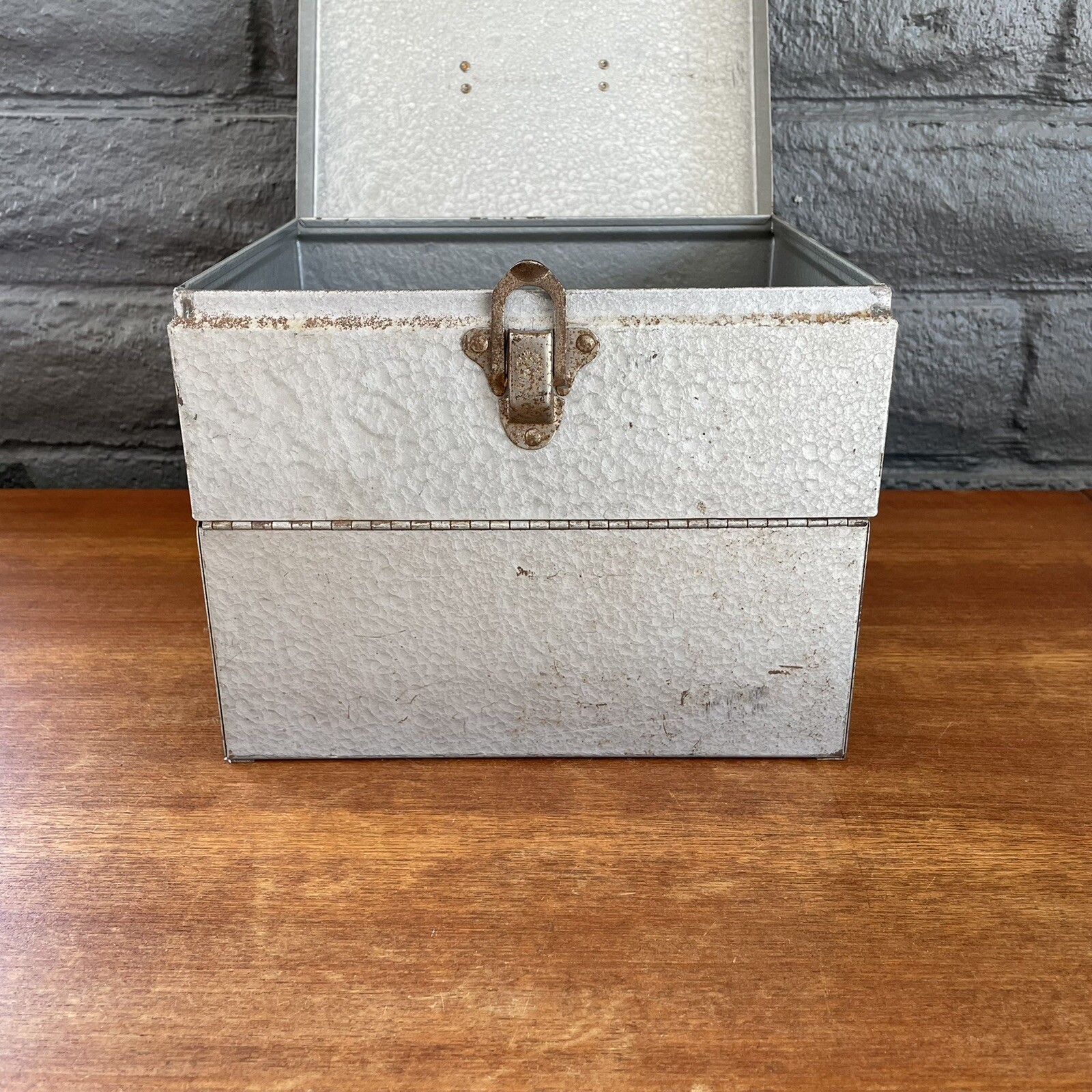 Heavily Rusted Vintage Metal 12 slot 8mm Film Box