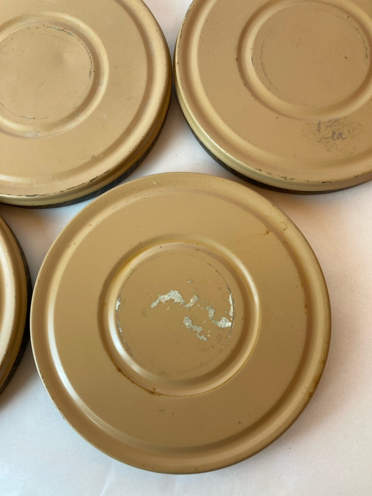 Set of 8 8mm Film Reel and Can Harwood See description