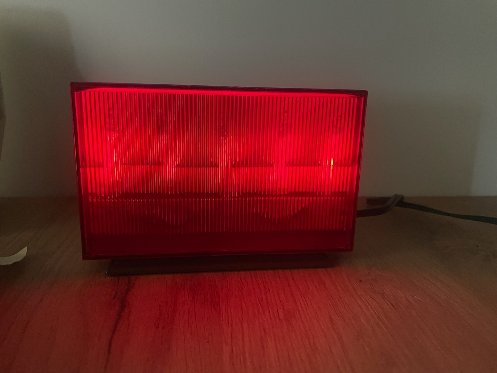 Vintage Red Photo Lantern for Photo Printing. Soviet Era, USSR. Retro Rare 1980s
