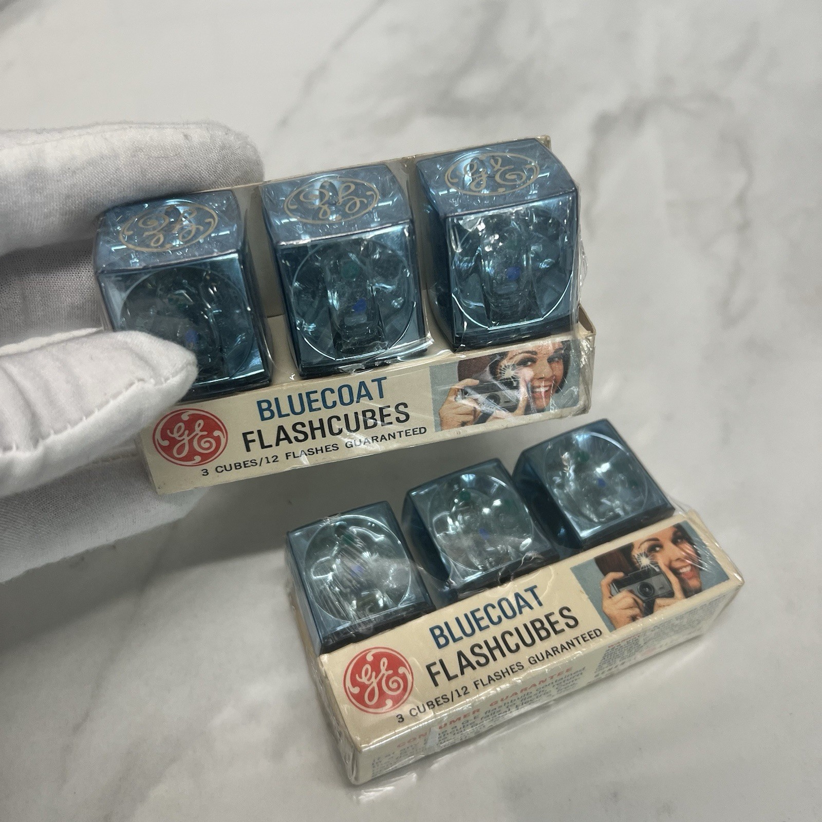 NEW Vintage General Electric Bluecoat Flashcubes For Camera 2 pack, see photos