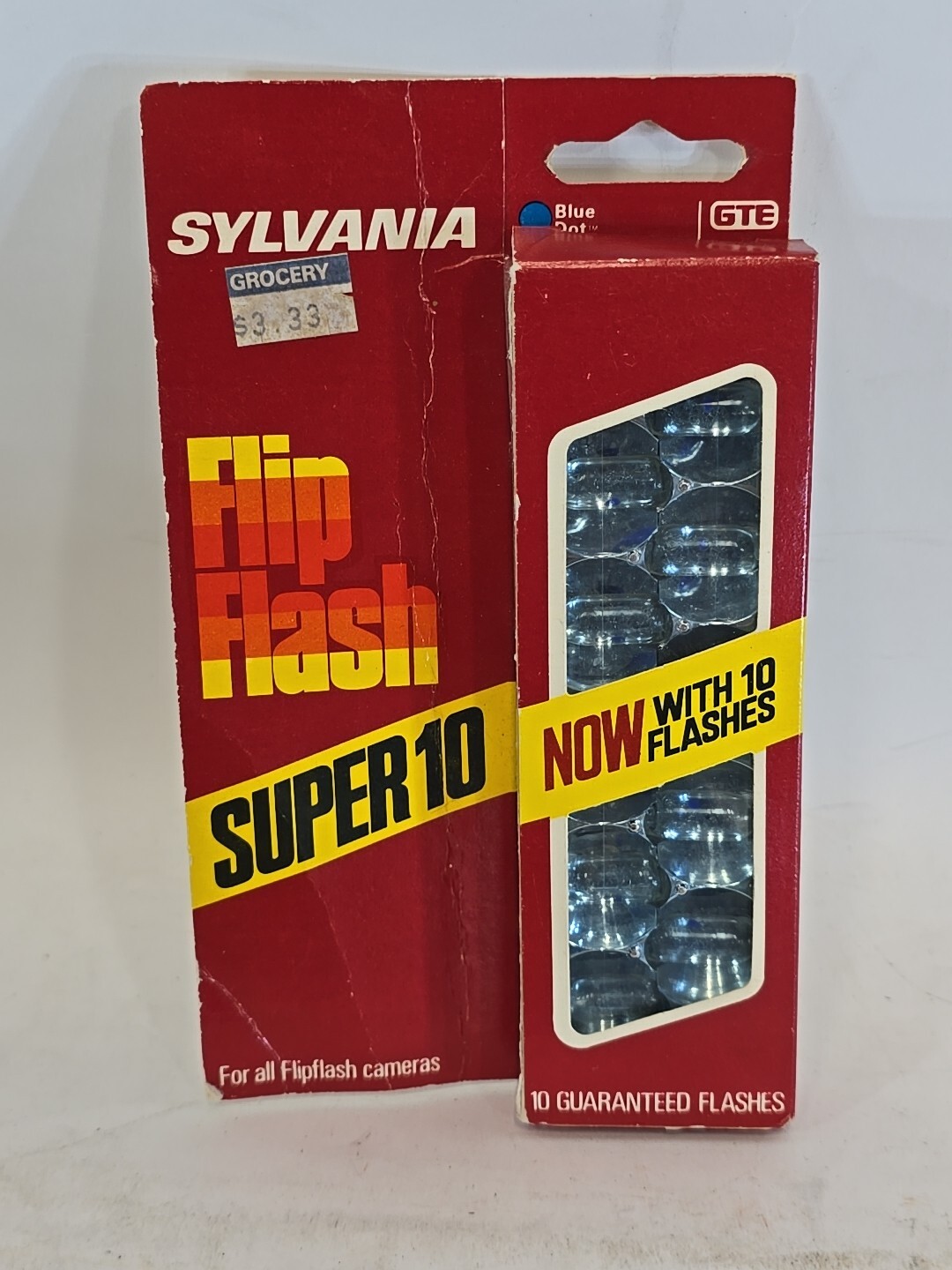 Sylvania Blue Dot Flip Flash Super 10 Flashes Sealed Collectible Package