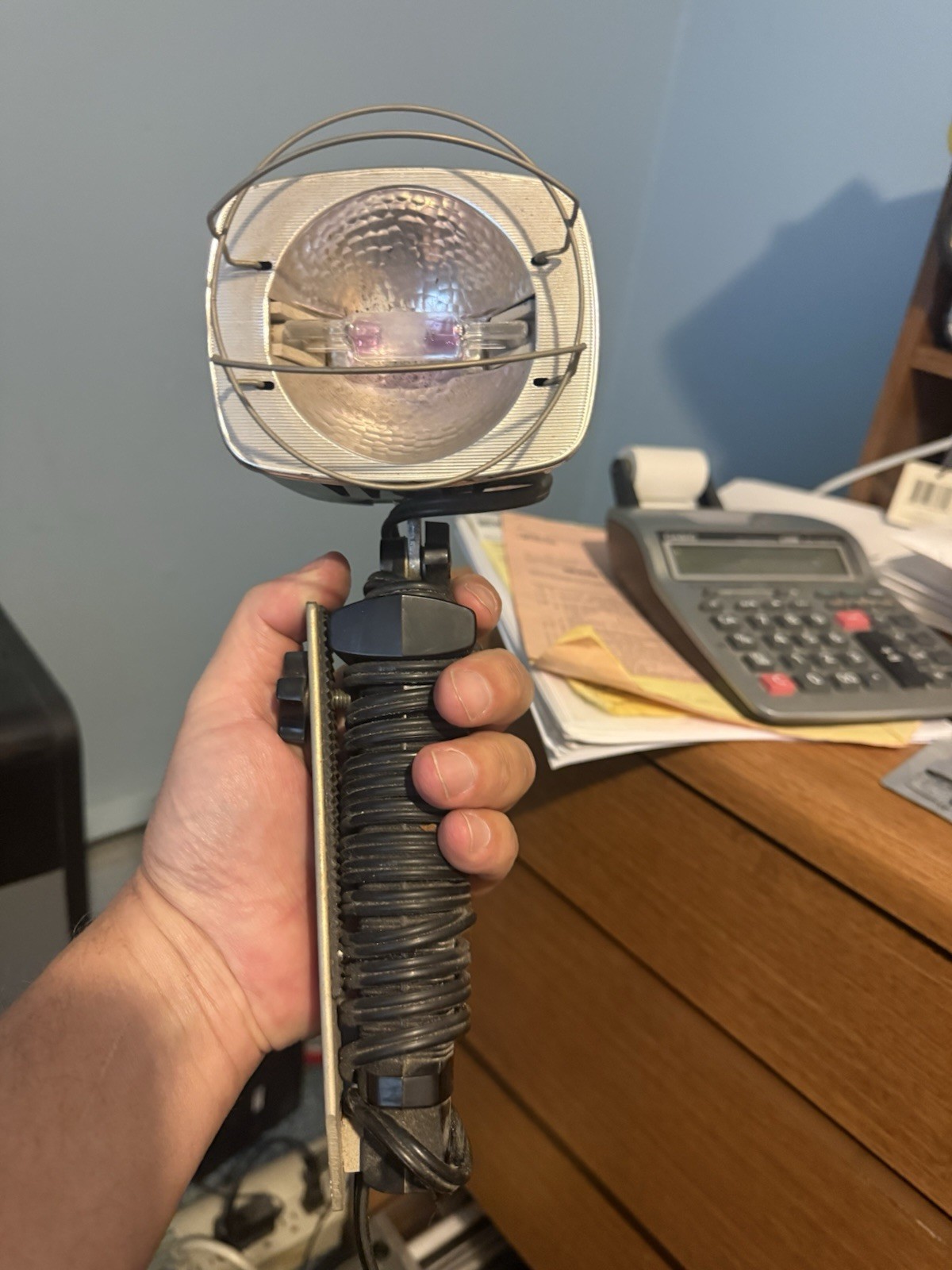 Sun Gun II Movie Light Sylvania SG-55 Adjustable Head Tested Vtg