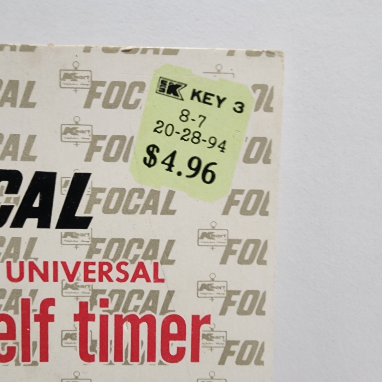Vtg FOCAL Universal Self Timer Original Kmart Packaging Japan EMPTY BOX ONLY
