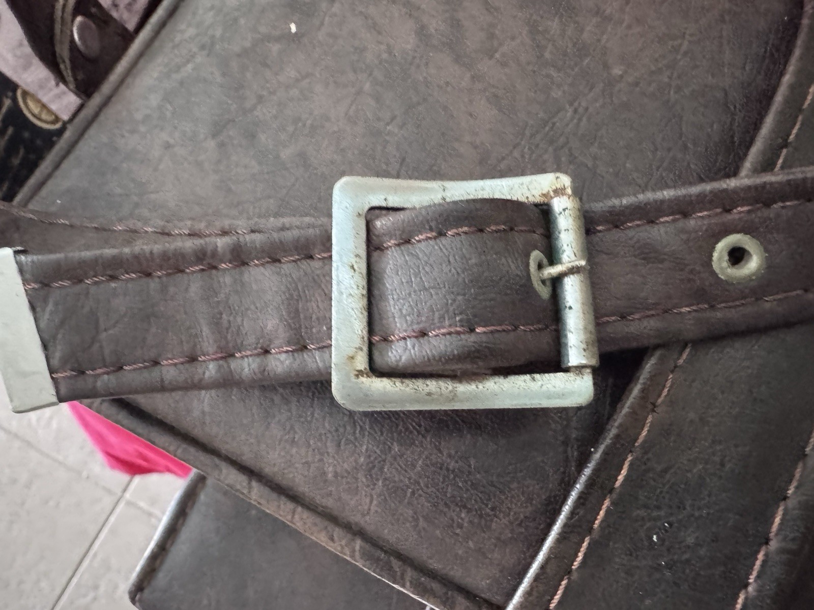 Vintage Camera Case w Film Compartment Hard Body Shoulder Strap Brown Vinyl