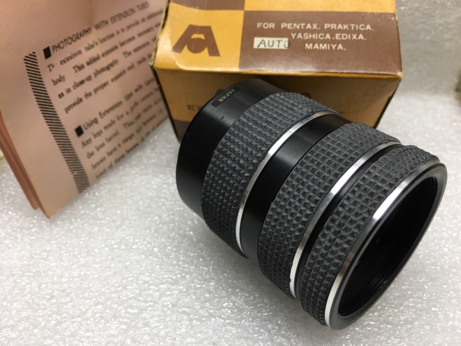 Aetna Extension 3 Tube set for M42 Screw Mount Cameras, Pentax, Mamiya, Yashica