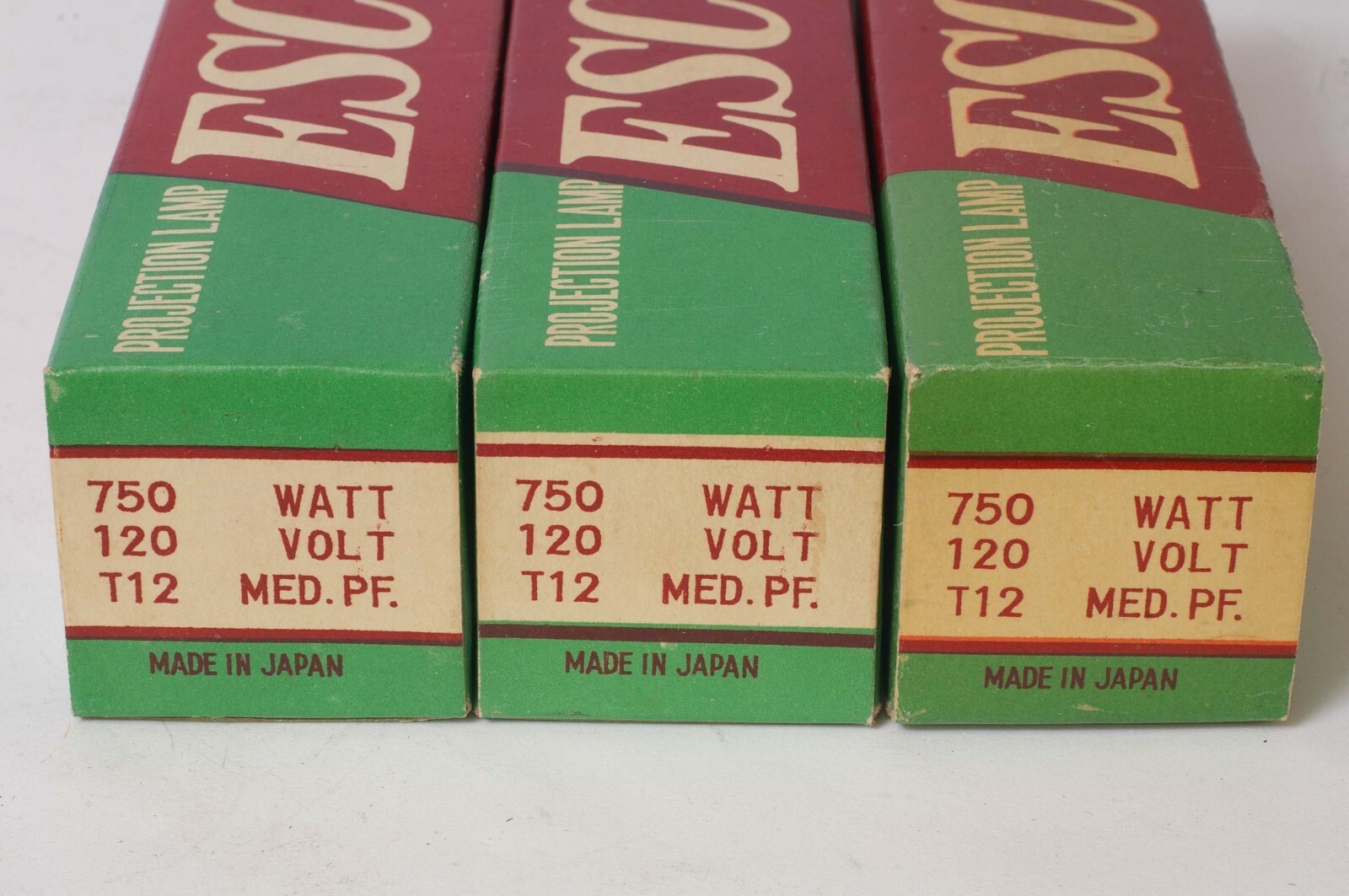 F90457~ Three Escot DDB? Projection Bulbs 750W 120V T12 MED PF