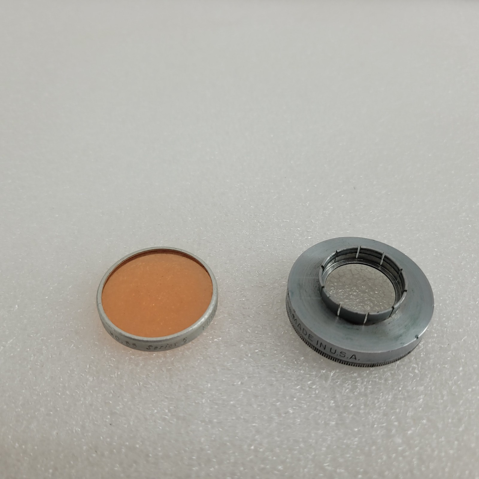VINTAGE KODAK SERIES V FILTER ADAPTER RING 3/4 IN. 19MM Plus Daylight Filter