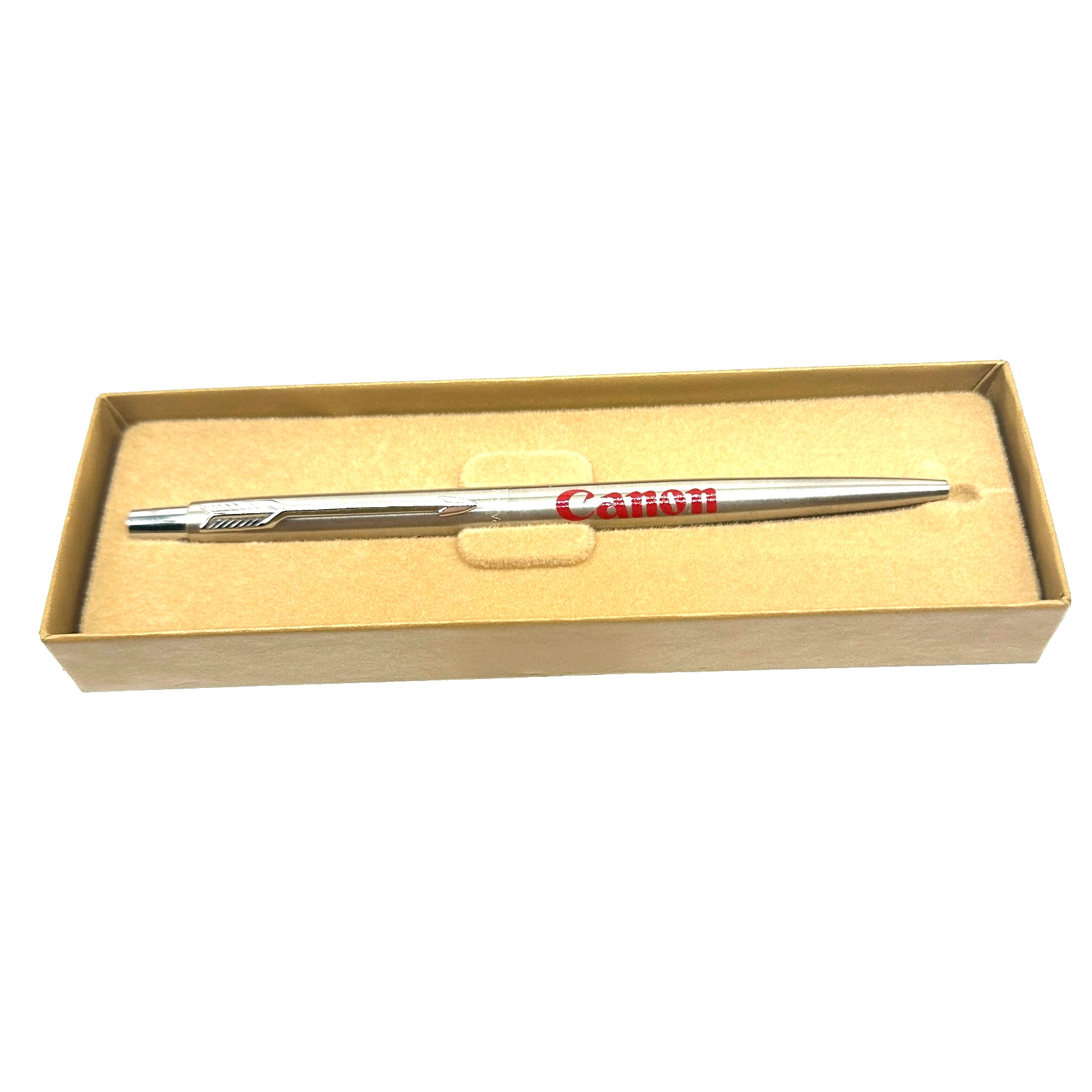 MINT NOS CANON Photography Promotional Parker Pen Stainless Steel Classic in Box