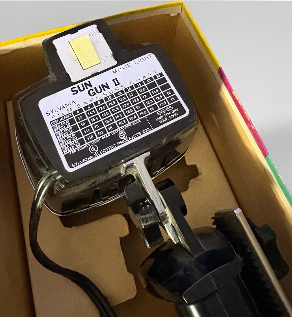 NEW Vintage Sylvania Sun Gun II Movie Light w/Orig Box Model SG-55 TESTED ✔️