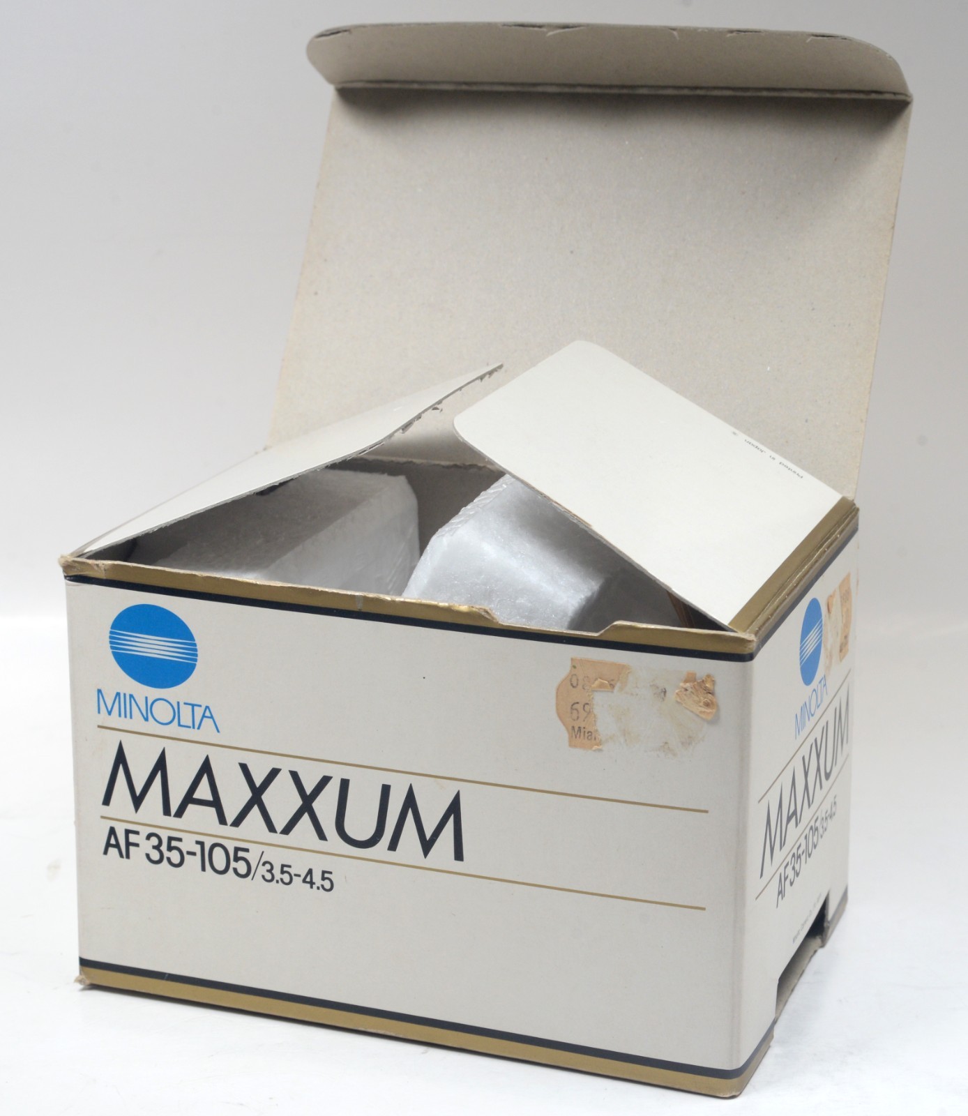 Original Minolta Maxxum AF 35-105mm f/3.5-4.5 Lens Box & Inserts – EMPTY