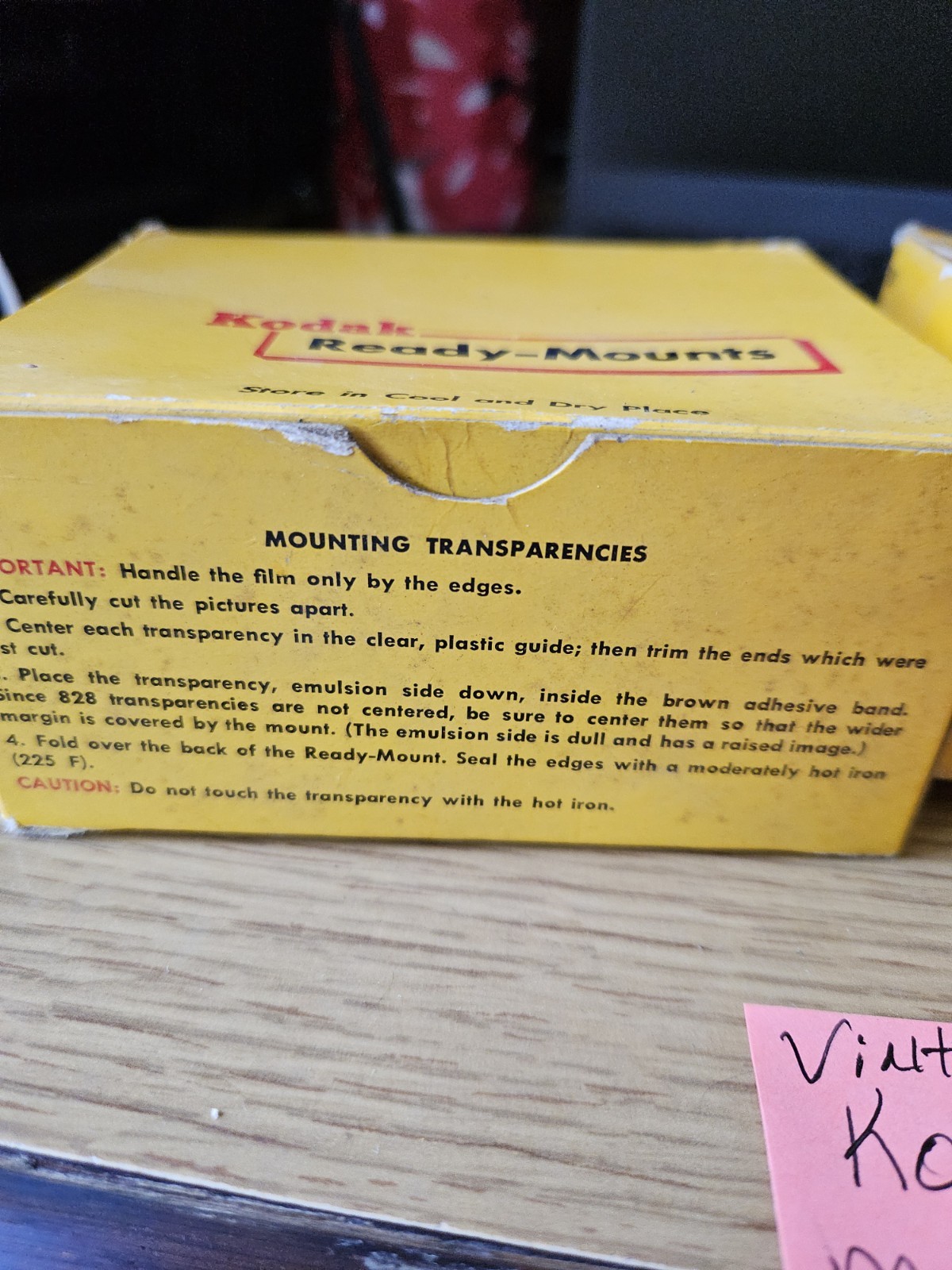 Vintage Kodak Ready Mounts Box Only 2 For 20 Great Shape