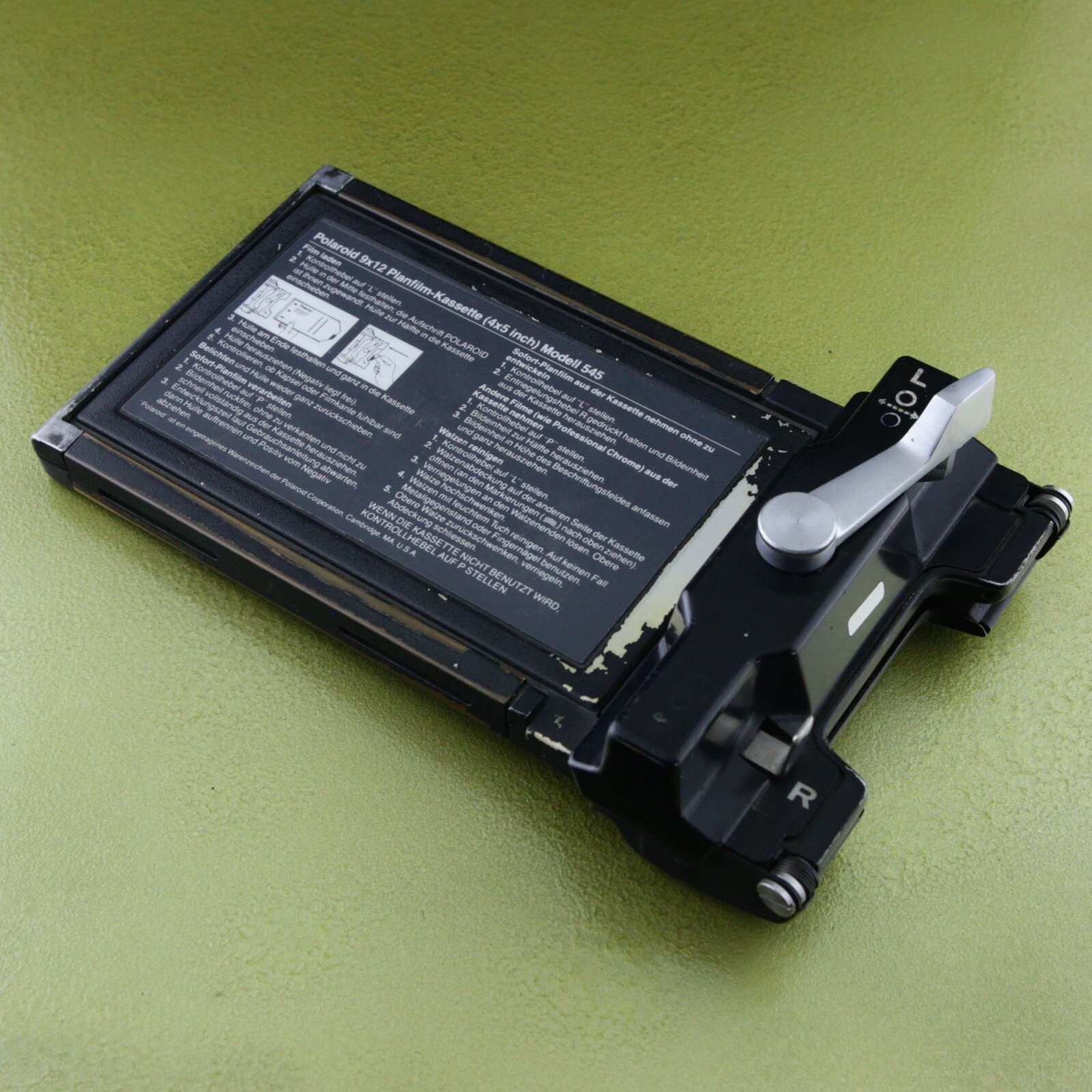 Polaroid 545 Instant Film Holder BACK 4X5 GRAFLOK Sinar Cambo Linhof Toyo ☆☆☆