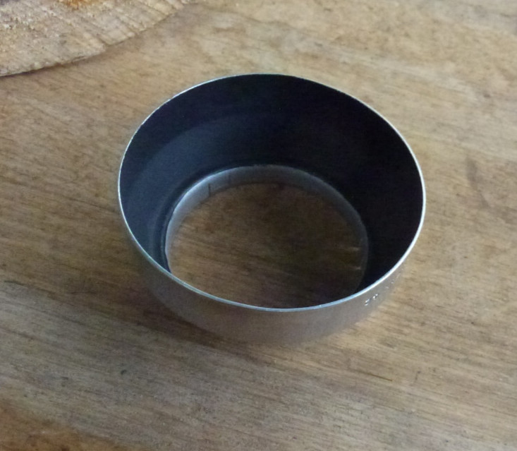 42mm A42 push fit slip on step up lightweight Alloy lens hood GB