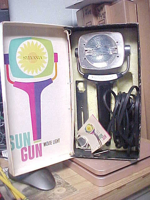 Vintage Sylvania Sun Gun Movie Light SG-1 Handheld Video Camera Lamp 120V Tested
