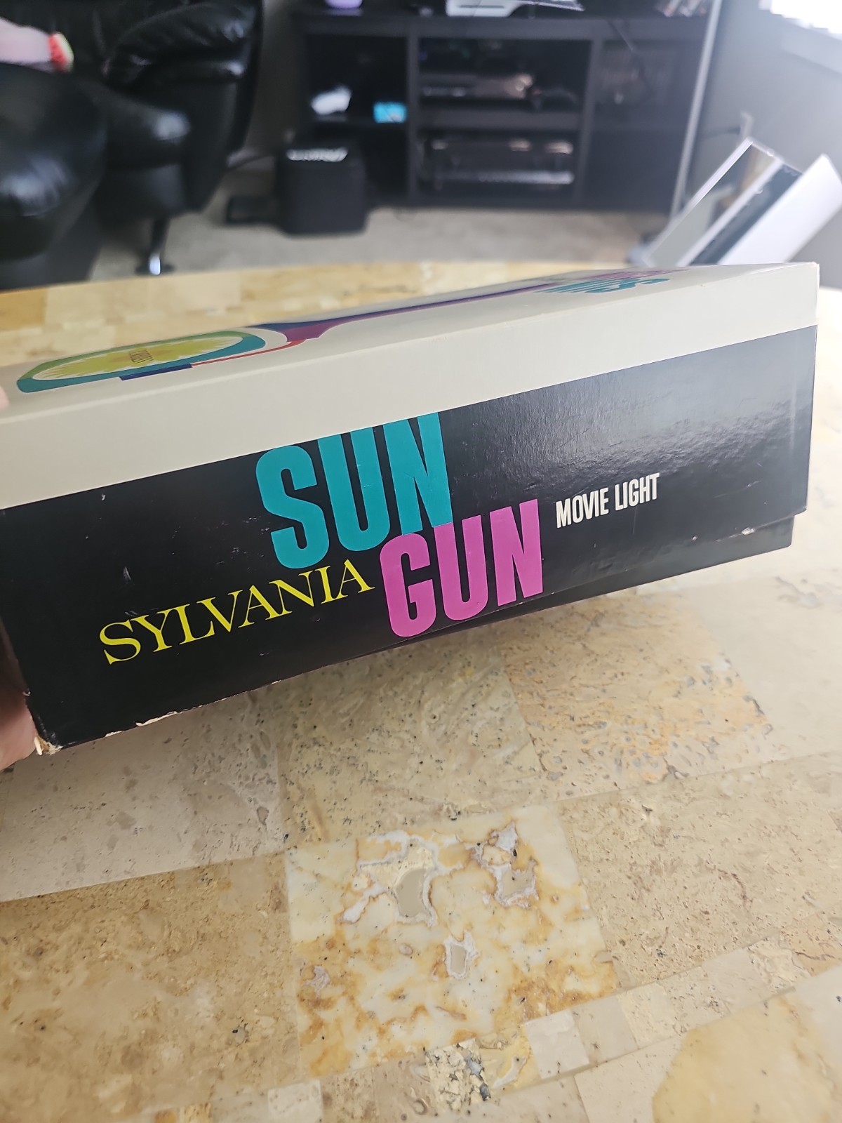 Sylvania SG-1 Sun Gun Movie Light Original Box Tested Working Manual VINTAGE