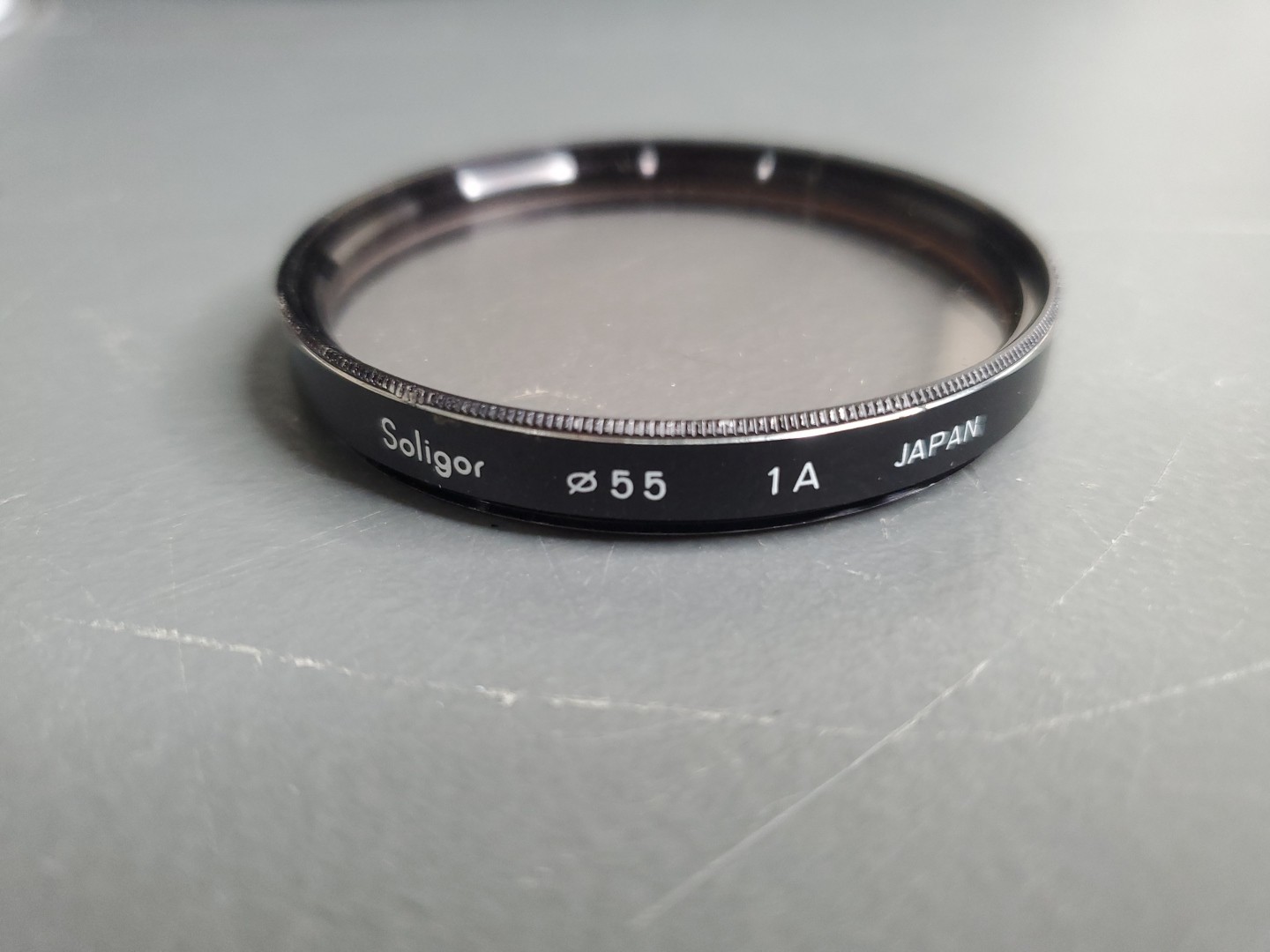 Soligor Solid Optical Glass Filter 1A 55mm Japan 07-3055 23-640