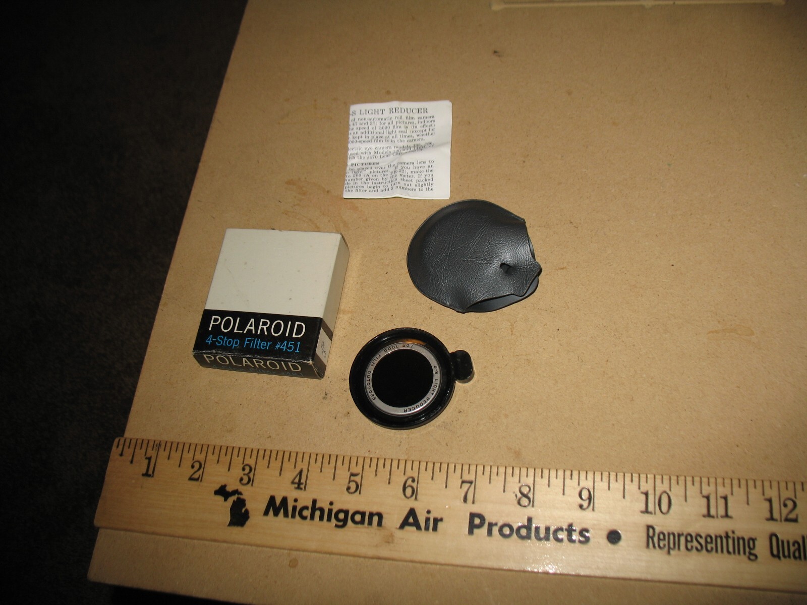 VTG NOS? POLAROID 4 STOP FILTER #451 LIGHT REDUCER FOR 3000 SPEED FILM