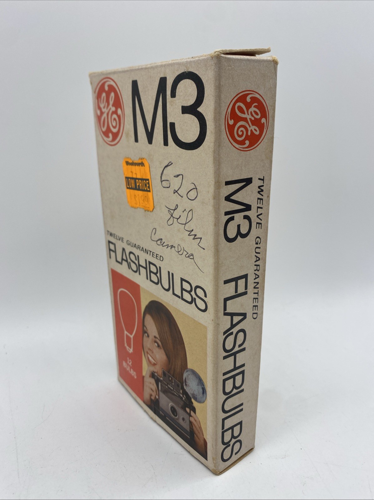 Vintage Box ~ GE Flash Bulbs M3 Clear Bulbs 6 Count