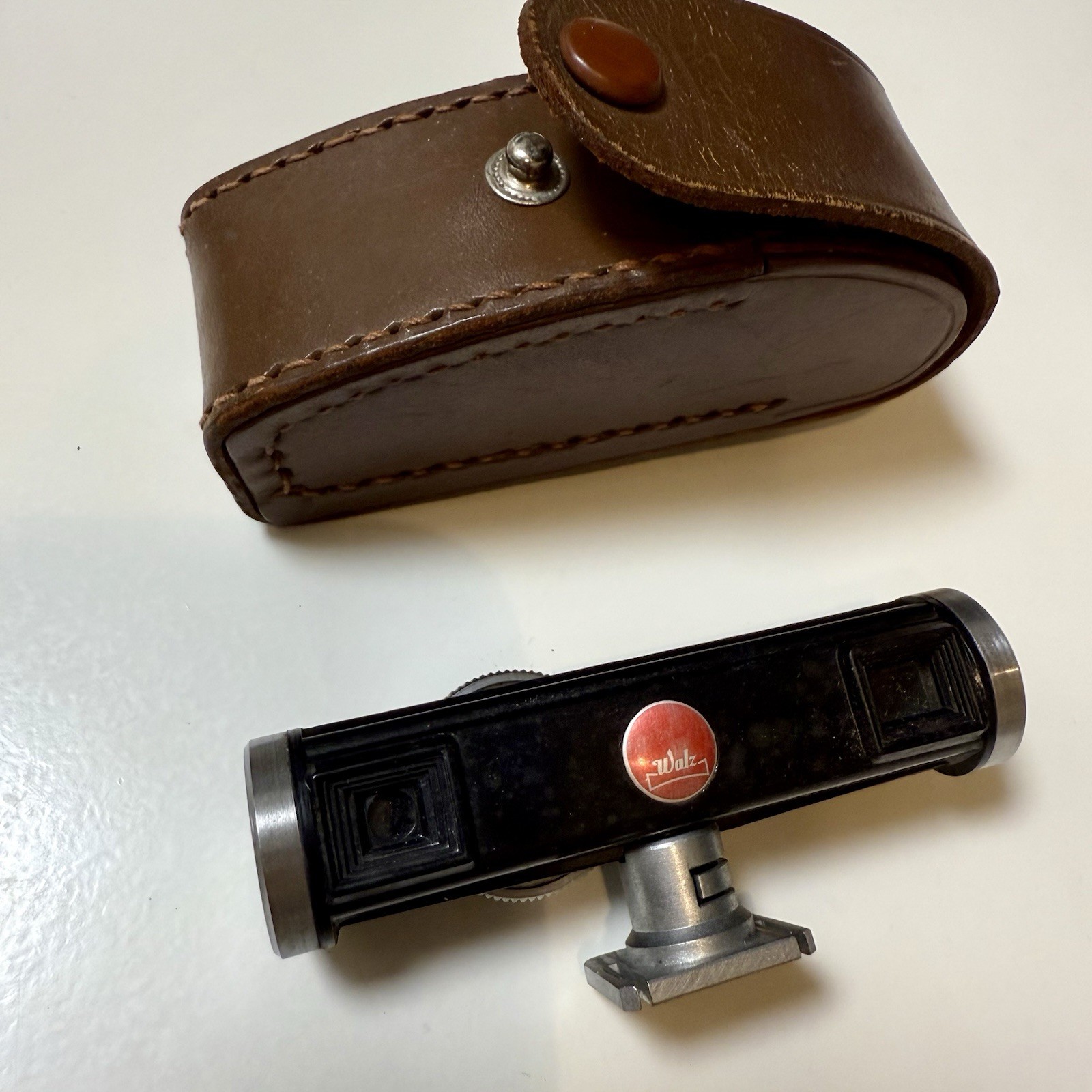 Vintage Walz Japan Camera Range Finder Accessory with Leather Case from JAPAN