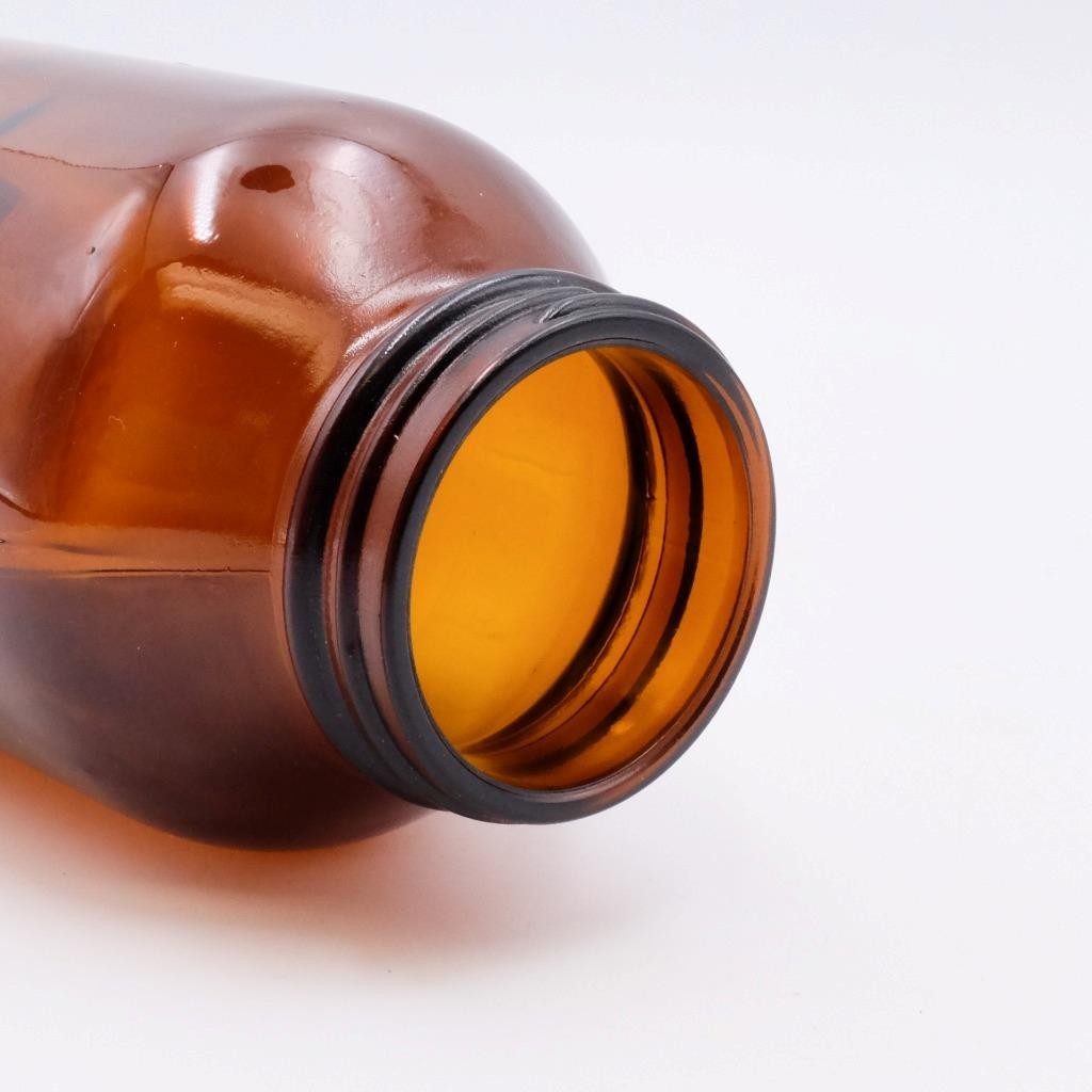 Vintage Kodak Amber Glass Jar/Bottle 16 oz + Lid – MUST SEE! (4515)
