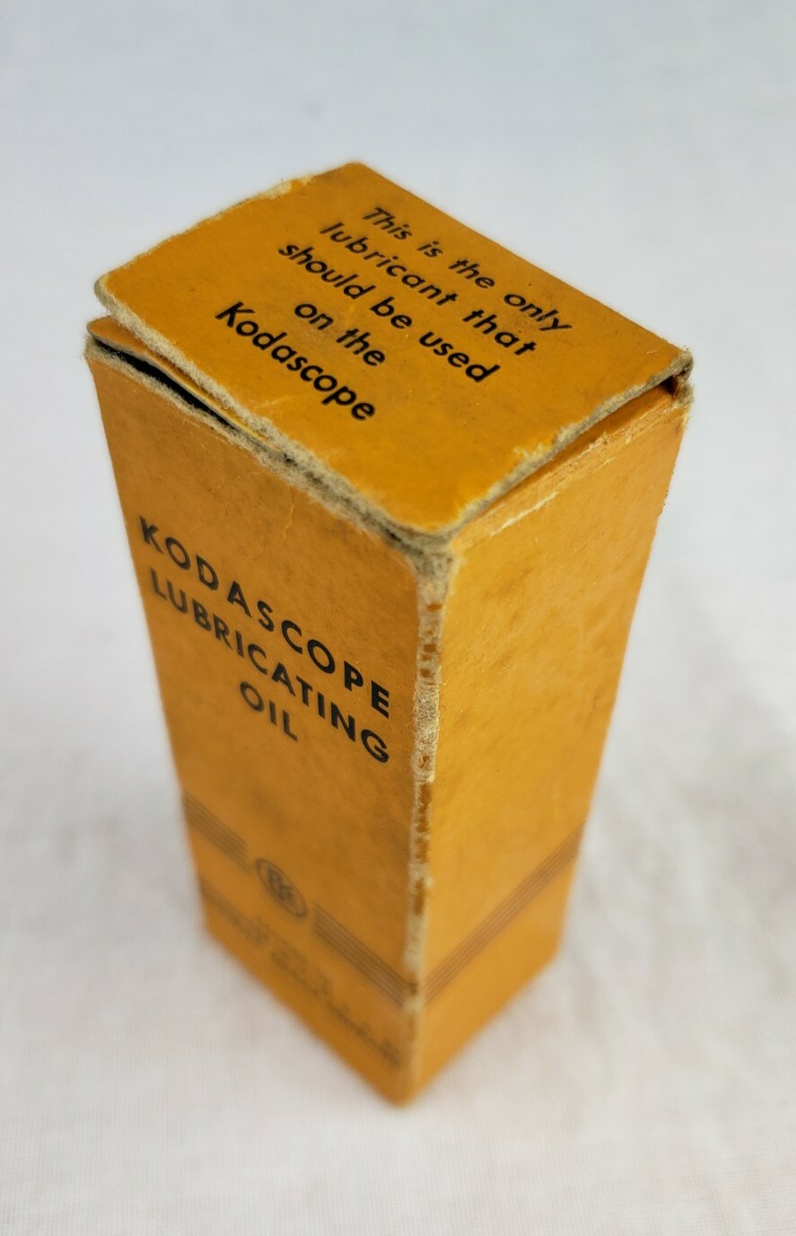 Vintage Eastman Kodak Co. Kodascope Lubricating Oil Bottle Original Label & Box