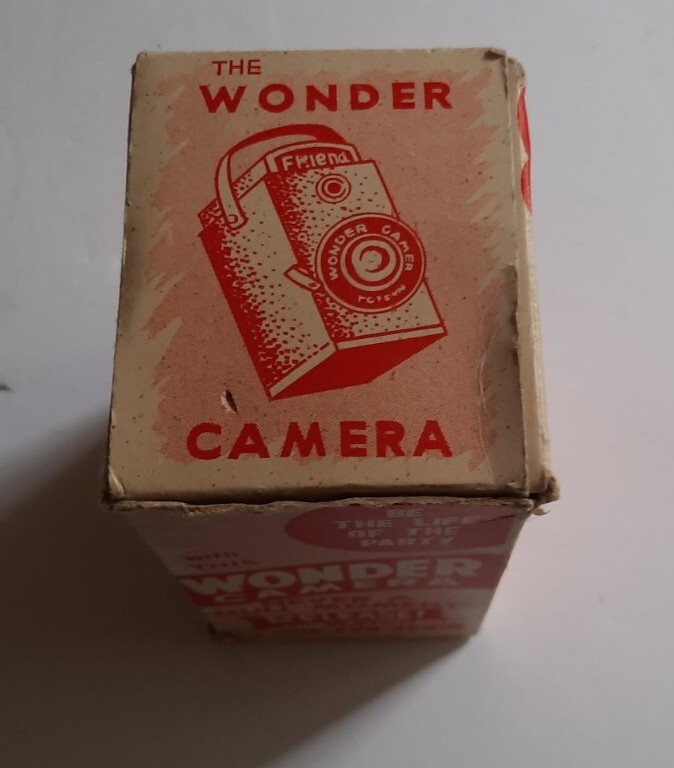 The WONDER CAMERA Original BOX ONLY Novelty Toy 1960s vintage