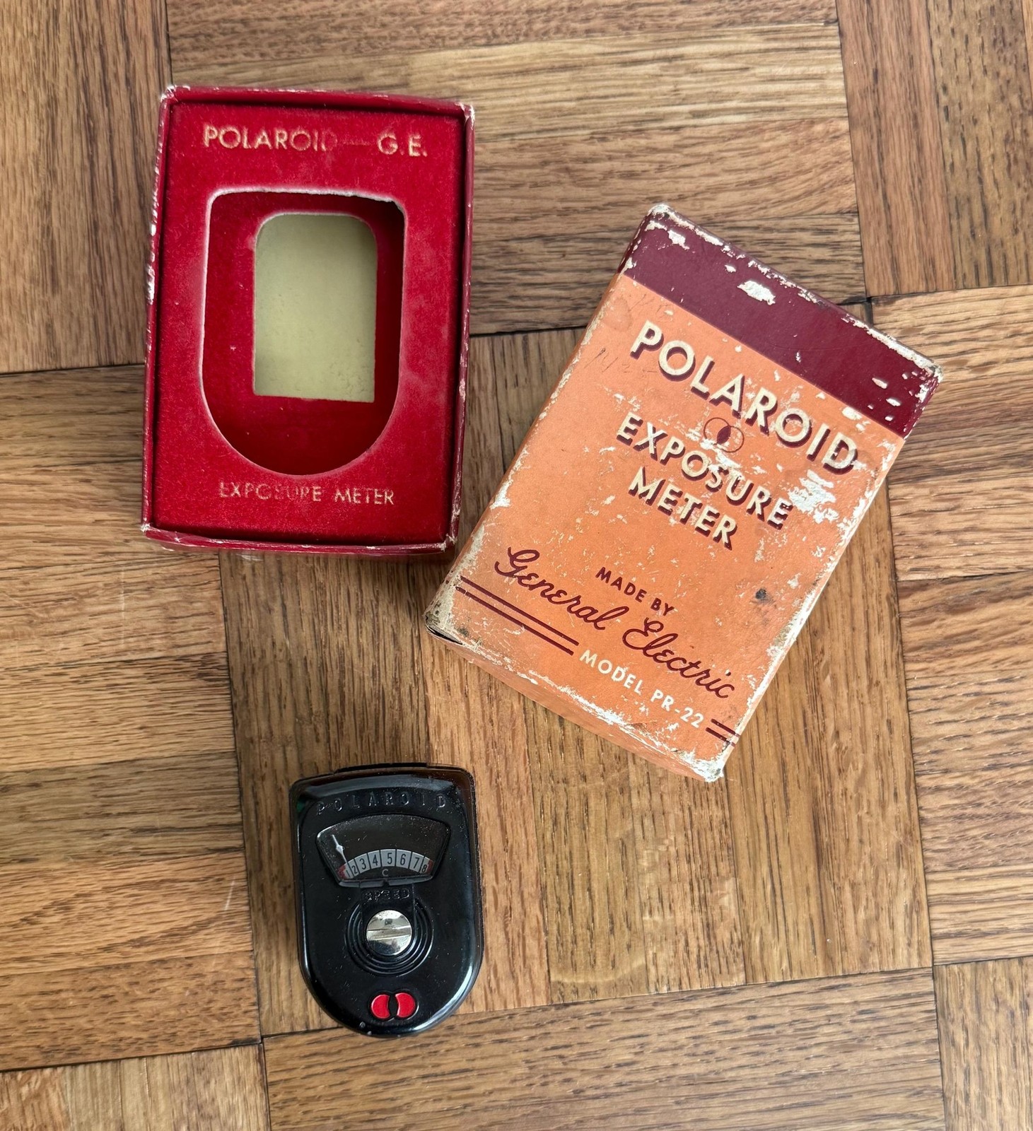 Vintage Polaroid Exposure Meter – General Electric Model PR-22 – Light Meter