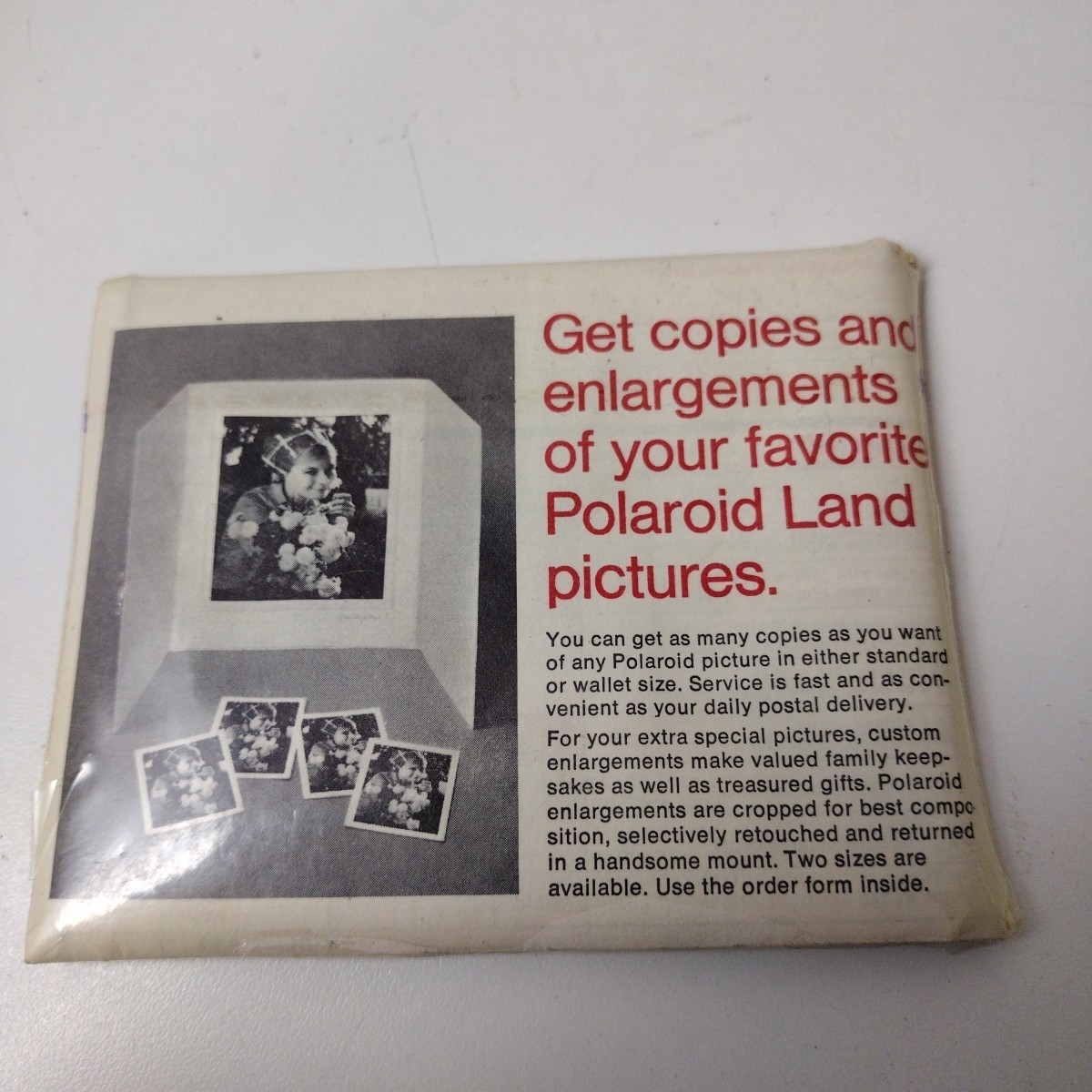 Vintage 60s NEW 8 Polacolor Print Mount Polaroid Camera Photo Backs Sealed 1967