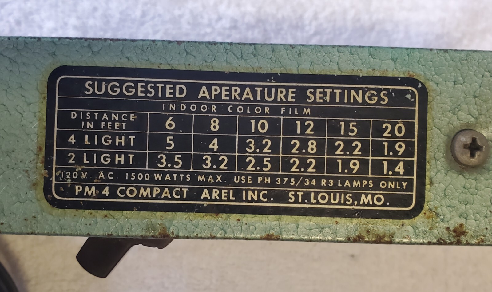 1950’s Broadway Theater Lighting Equiptment Stage Producers 18″ Light Bar 4 Bulb