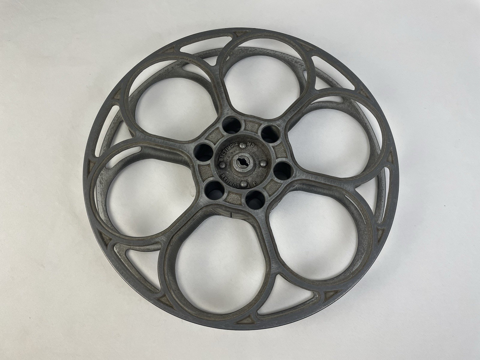 Stamped J.F. Dusman Baltimore, MD – Goldberg Bros Denver, CO Antique Movie Reel