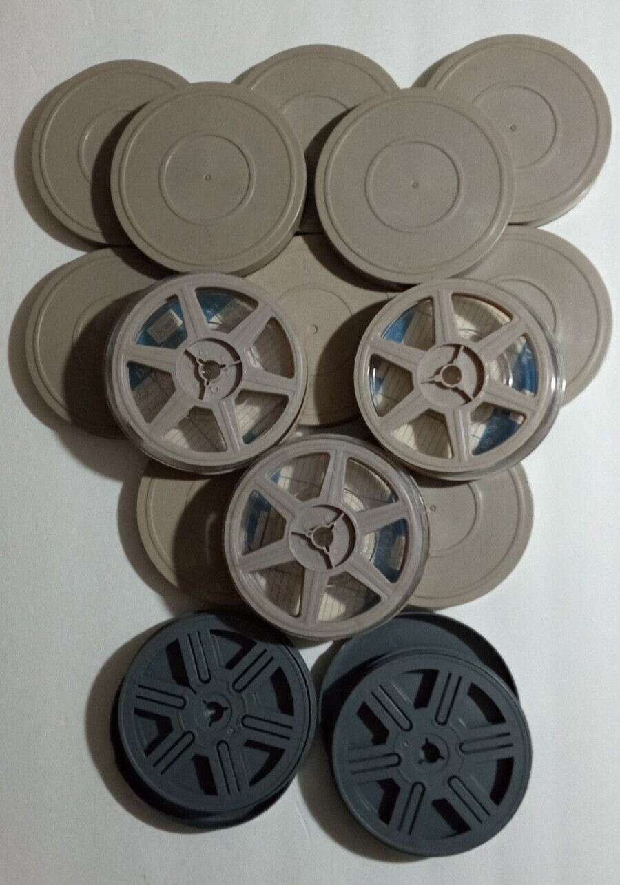 Lot Of 13 Sears Du All Film Cans with Empty Reels Late 1960’s Early 70’s Plus 2