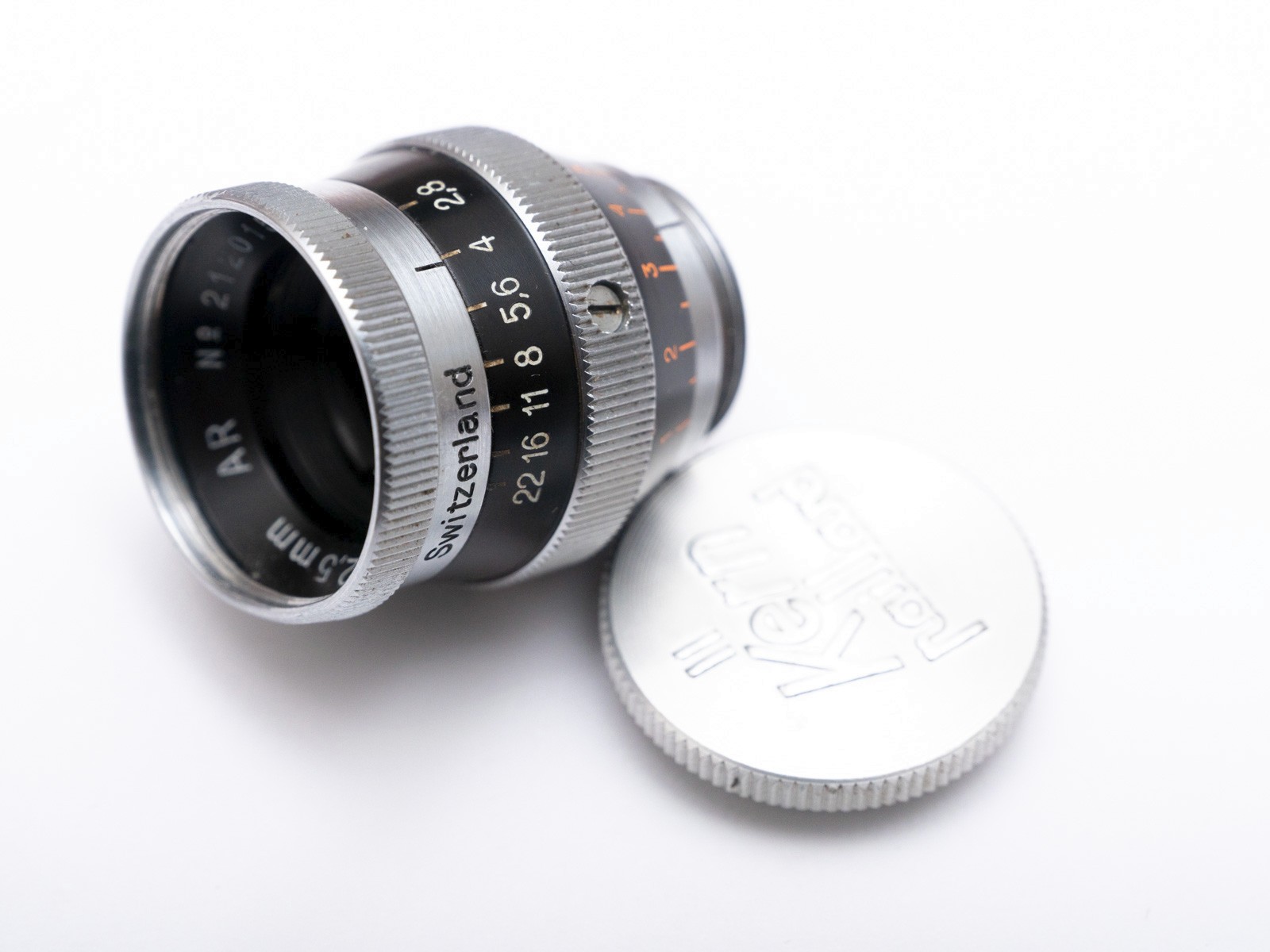 RELUBED Kern Paillard Yvar 12.5mm f/2.8 Fixed length lens D mount Bolex Uncommon