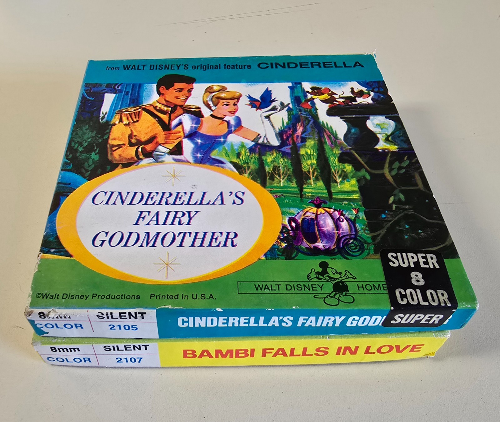 Cinderella’s Fairy Godmother Super 8 COLOR + Bambi Falls in Love Super 8 VINTAGE
