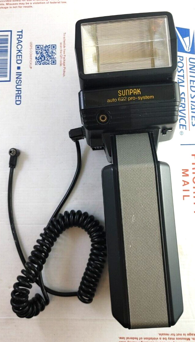 Vintage SUNPAK Pro System Auto 622 WH-1 Flash Head CG-10 Made in Japan Camera