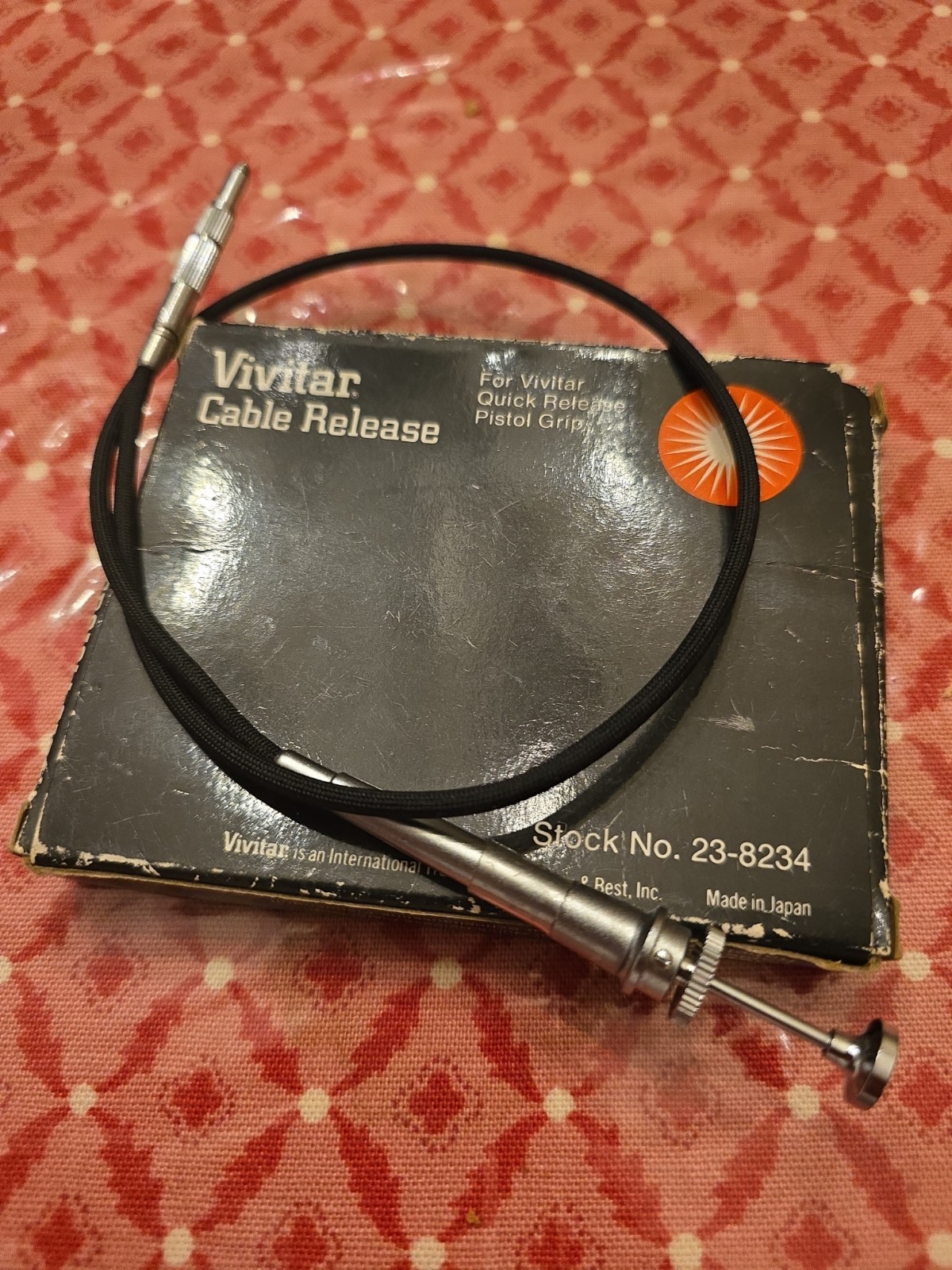GENUINE Vivitar Cable Release for Quick Release Pistol Grip UNUSED 23-8234