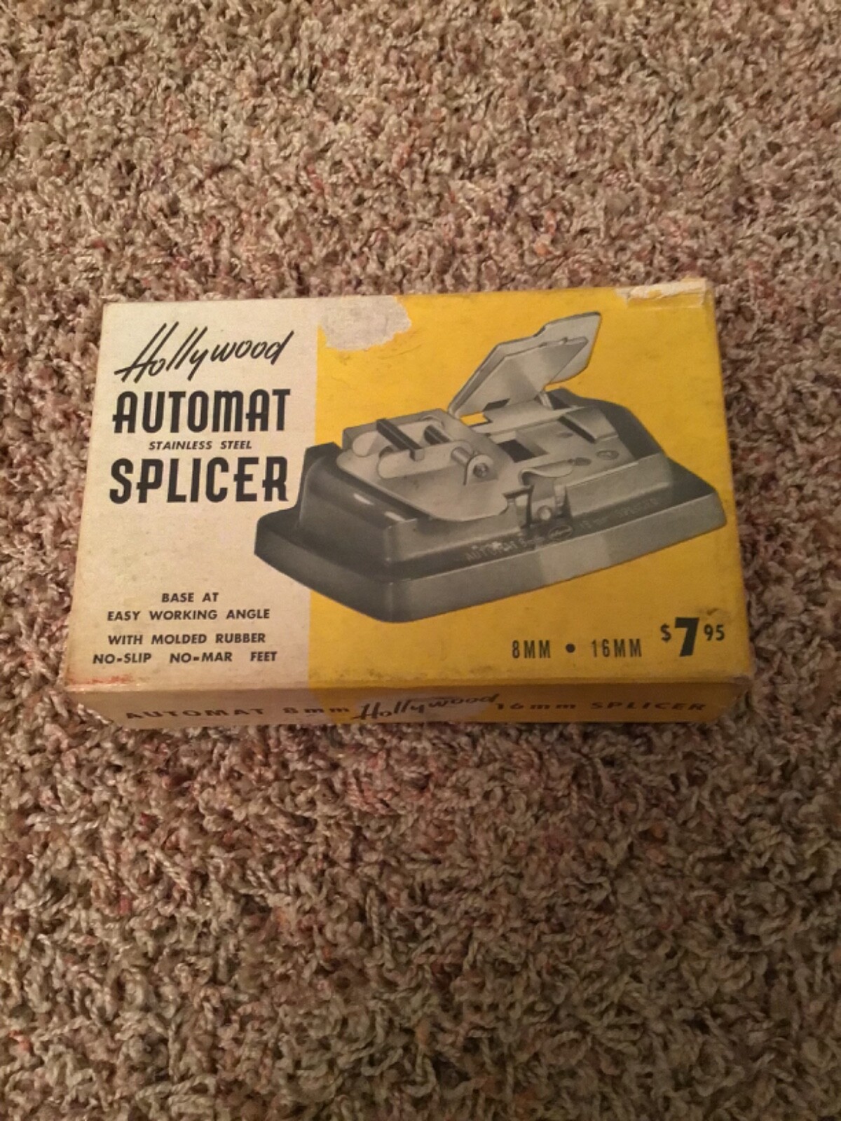 Vintage Hollywood Automat Film Splicer 8mm 16mm in Original Box