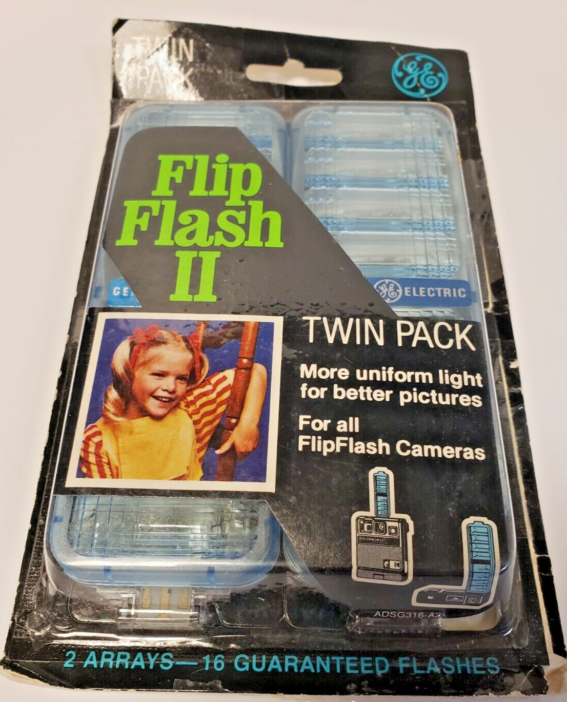 GE Flip Flash II Twin Pack 16 Bulbs Flash Packs For Flip Flash Cameras NOS