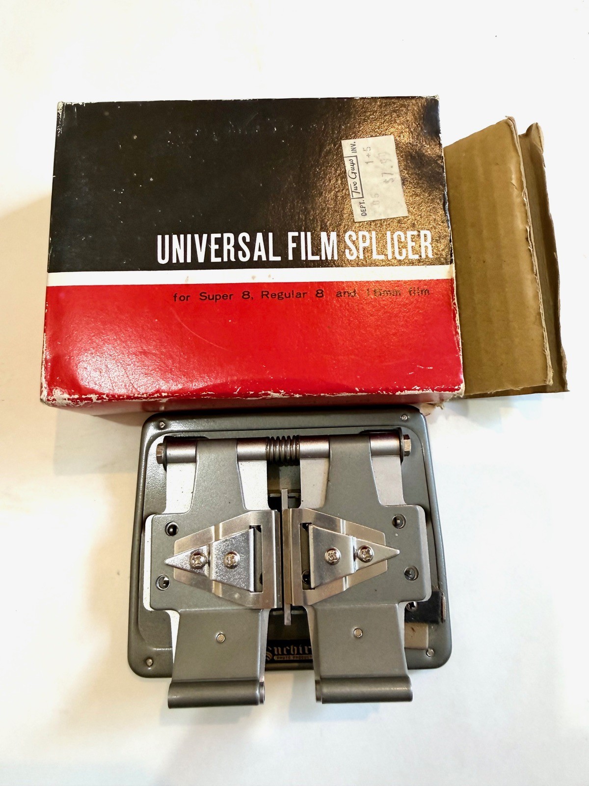 Vintage Suchiro Universal Film Splicer Super 8 Regular 8 & 16mm Film Editor