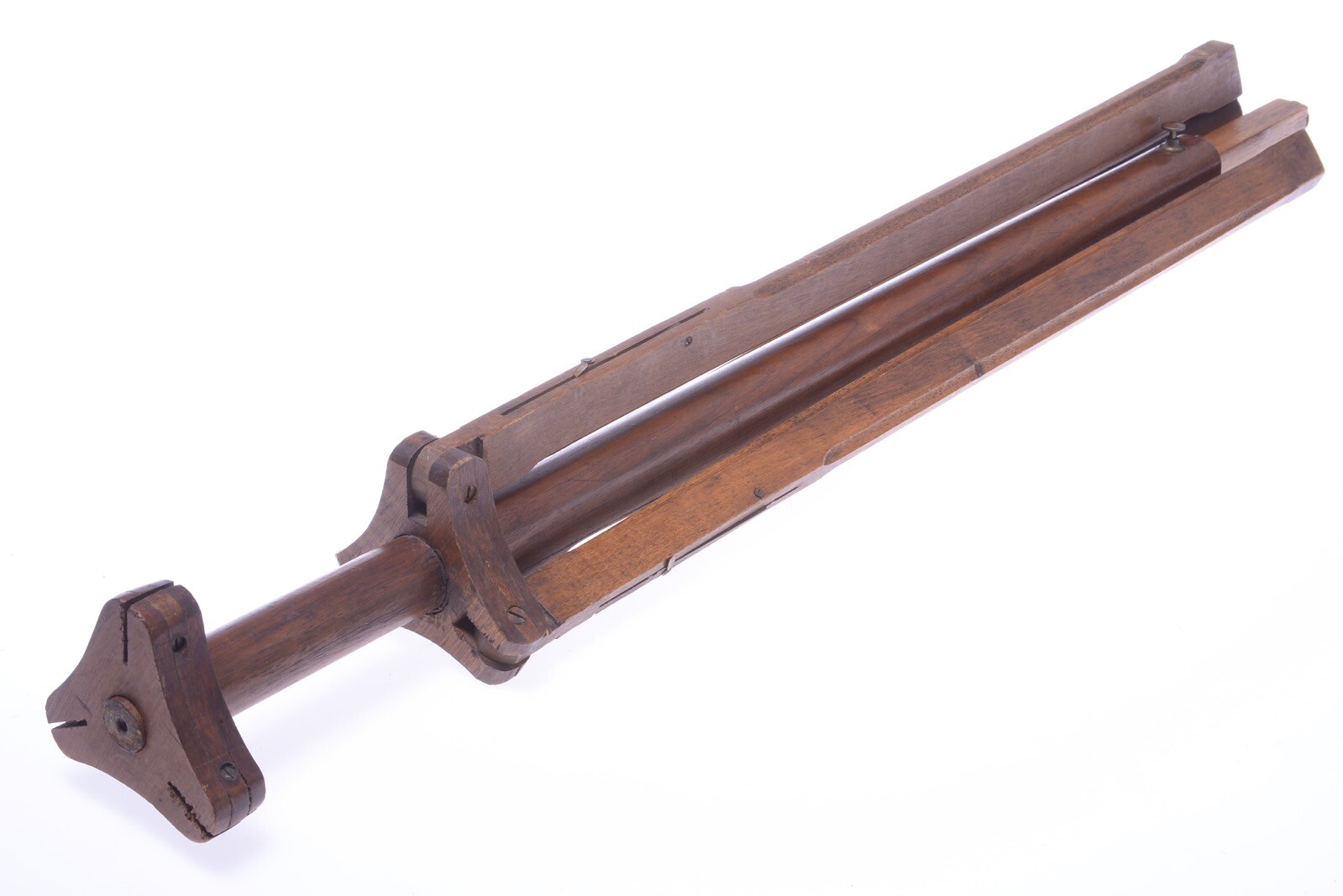 ✅ ANTIQUE WOOD TRIPOD ‘LE PLIABLE’ *VERY INTERESTING* 140CM 55.11″ VIEW CAMERA
