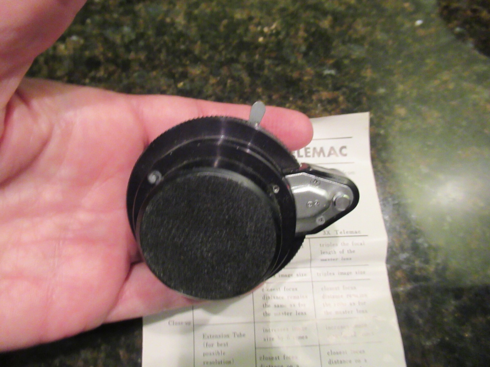 Telemac 2X Automatic KE Teleconverter Lens w Info Sheet