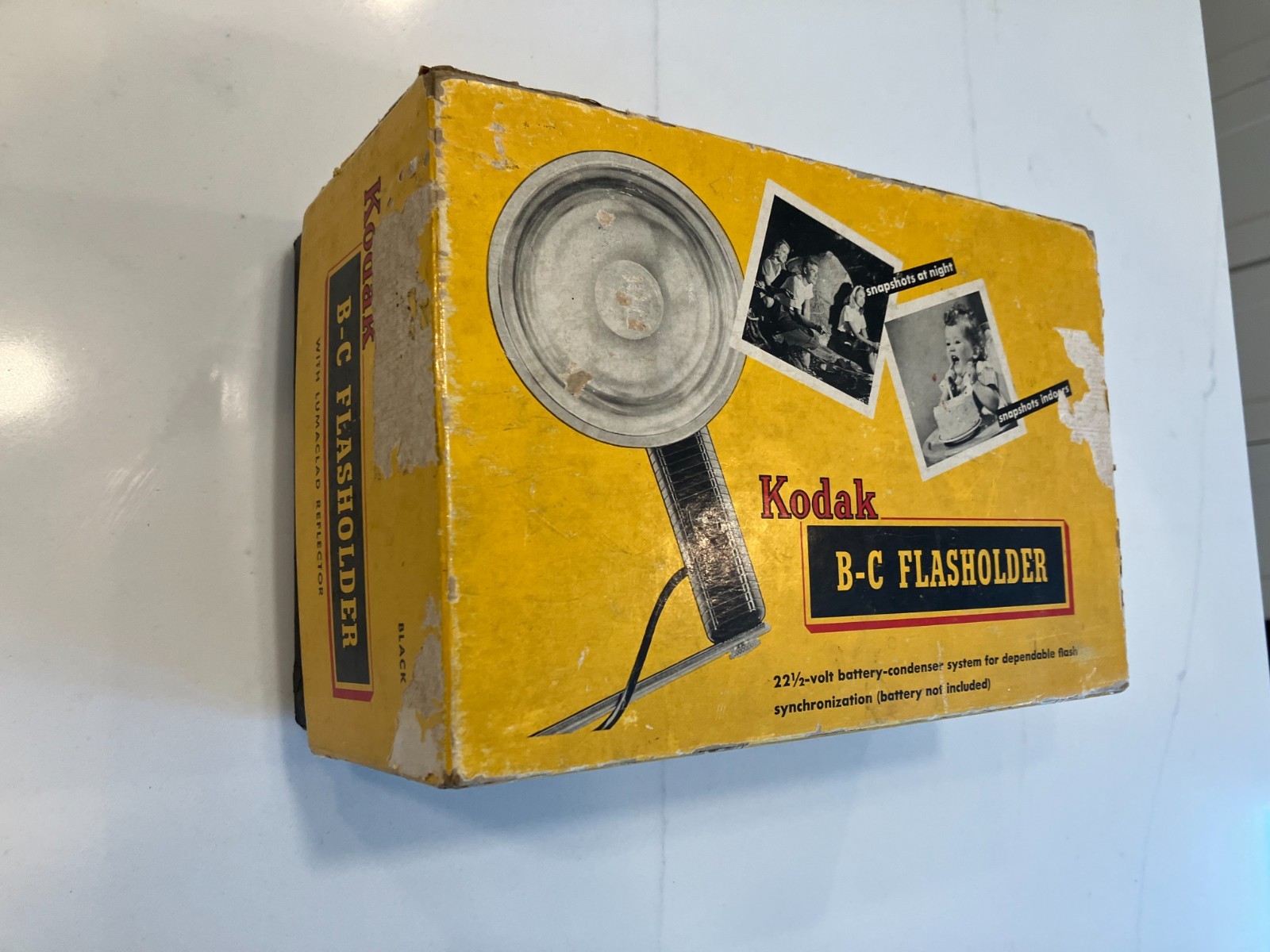 Kodak B-C Flashholder Flash Bulb Holder with Lumaclad Reflector in Box Model 730