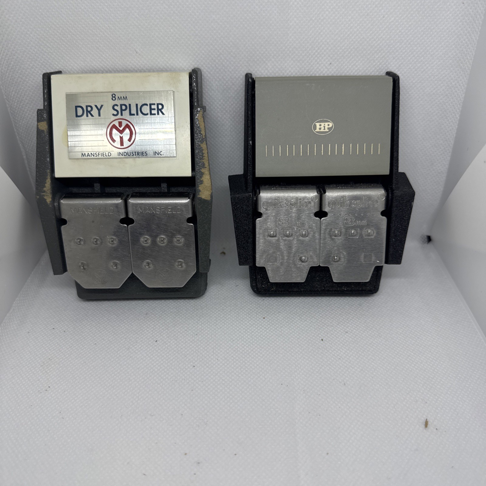 Mansfield Dry Splicer & Quik Splice Butt Film Splices 8mm Films Movies w/ boxes