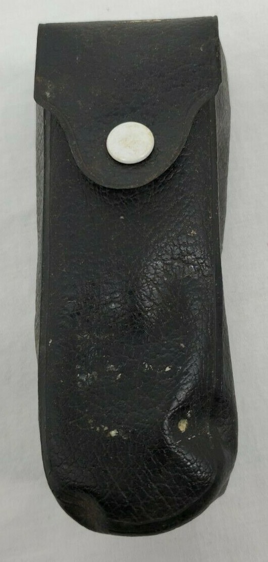 VINTAGE Gold Crest #BC-6 Tilt Flash with Original Black Vinyl Case Made in JAPAN