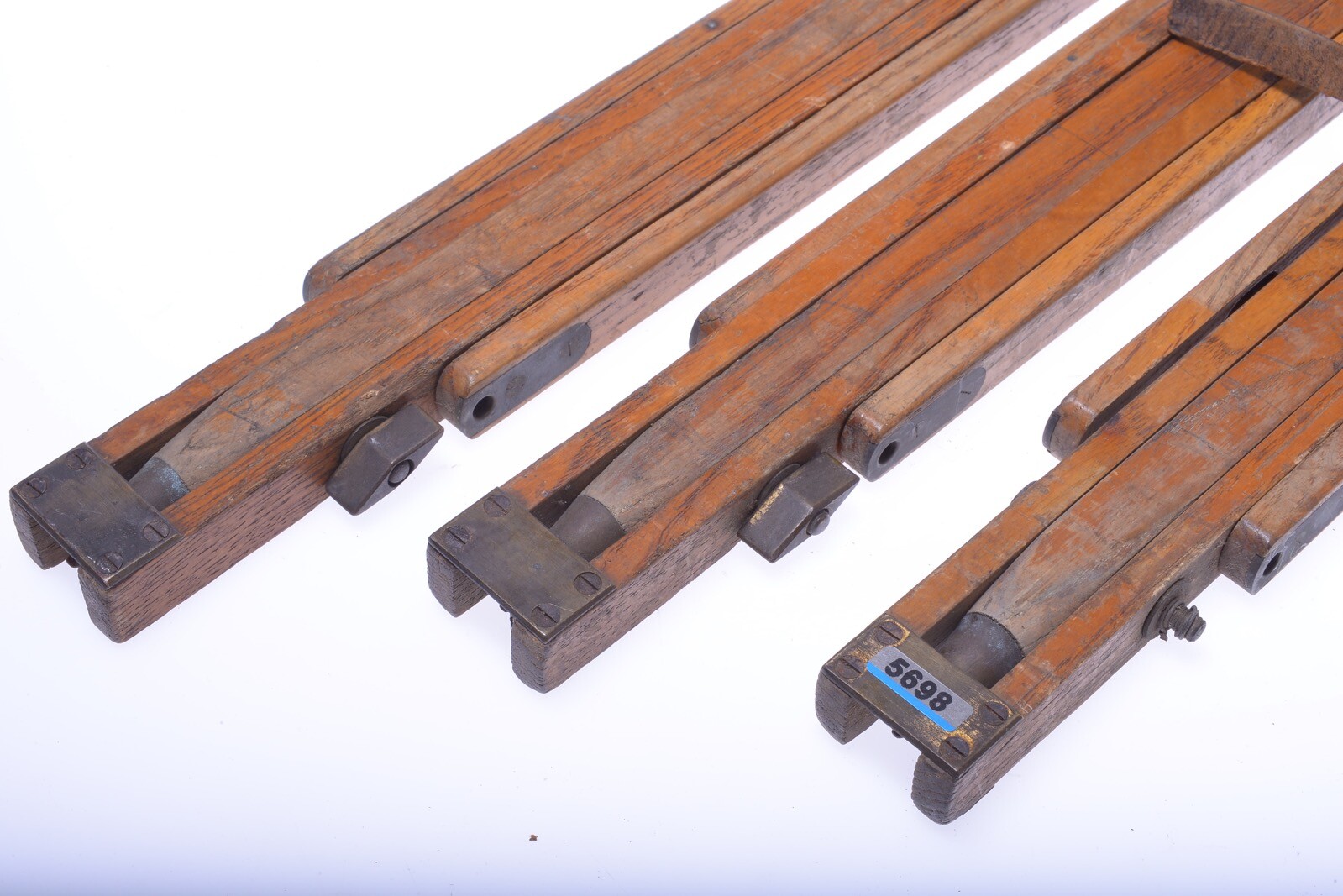 ✅ ANTIQUE WOOD TRIPOD 147CM, 57.87″ THORNTON? ROSS? LANCASTER? FIELD CAMERAS